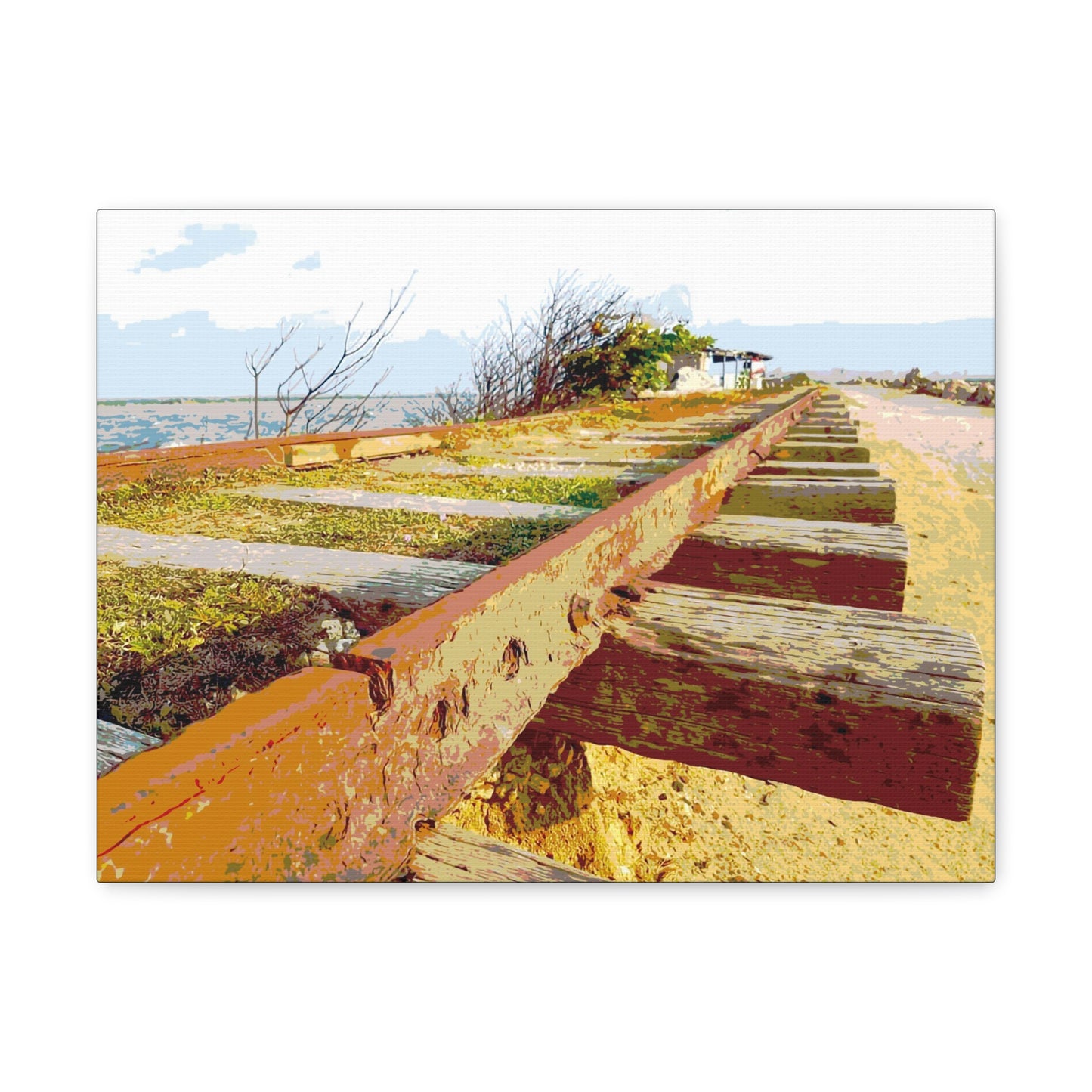 Train tracks Canvas Gallery Wraps