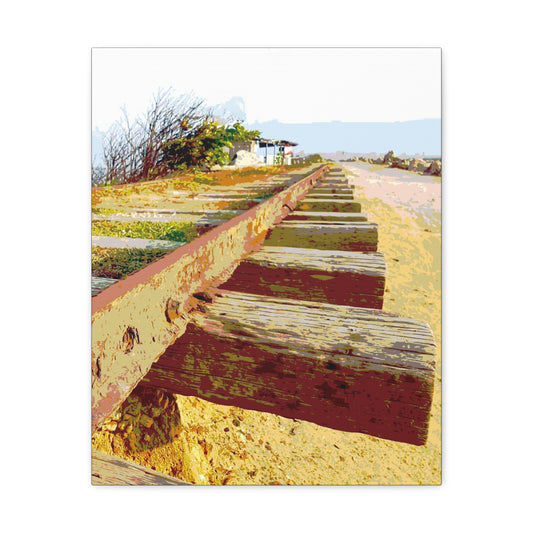 Train tracks-3 Canvas Gallery Wraps