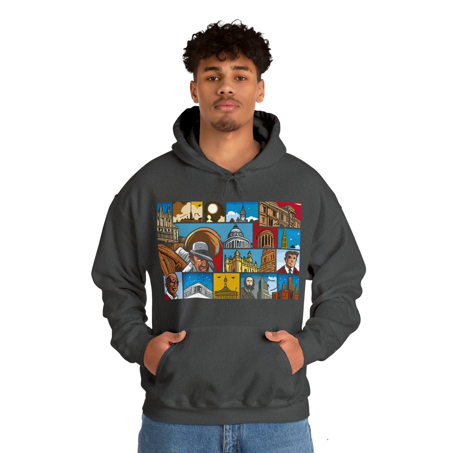 TWO Unisex Heavy Blend™ Hooded Sweatshirt