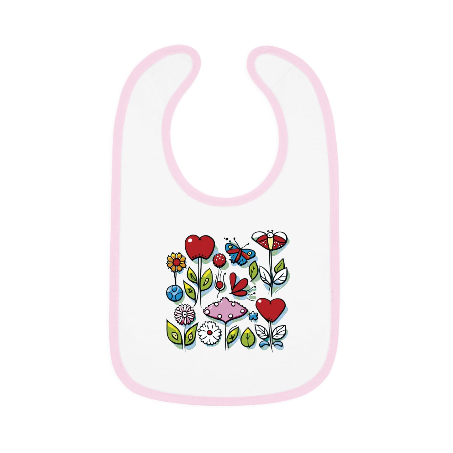 BB-47.1 Baby Contrast Trim Jersey Bib