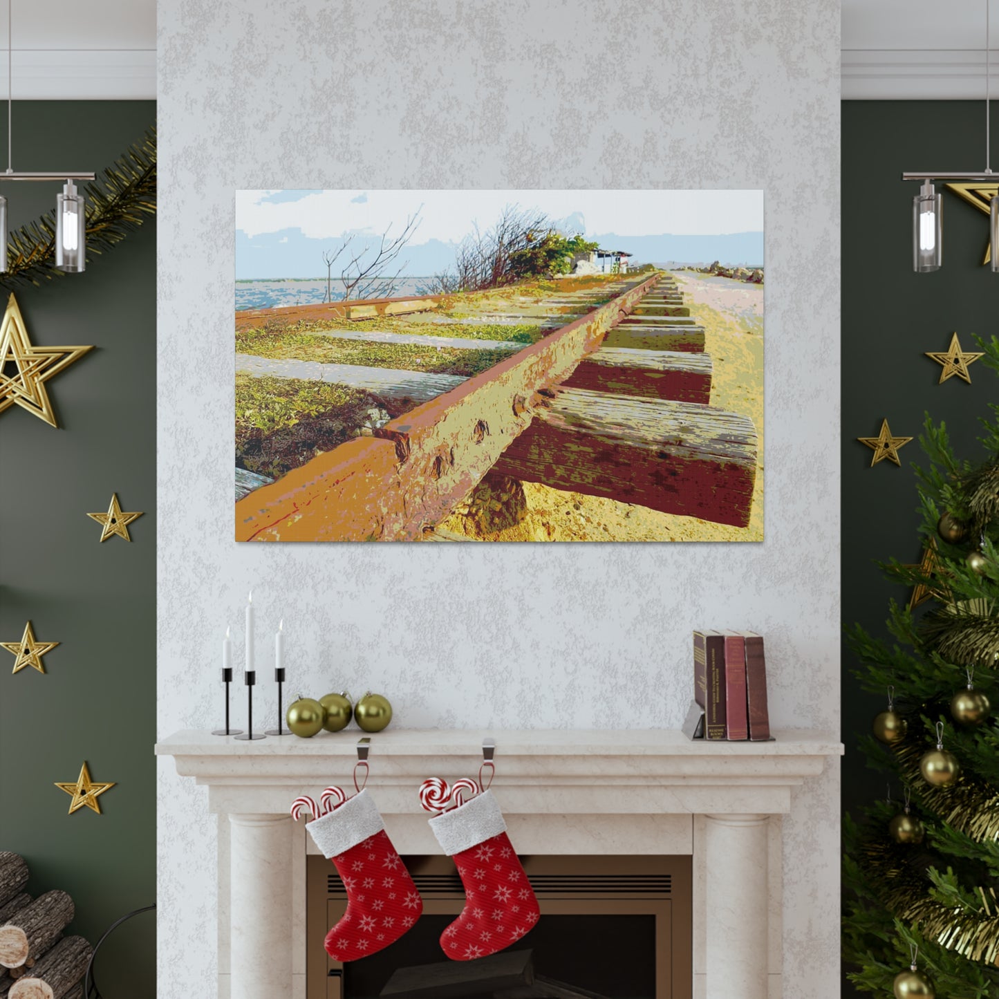 Train tracks Canvas Gallery Wraps