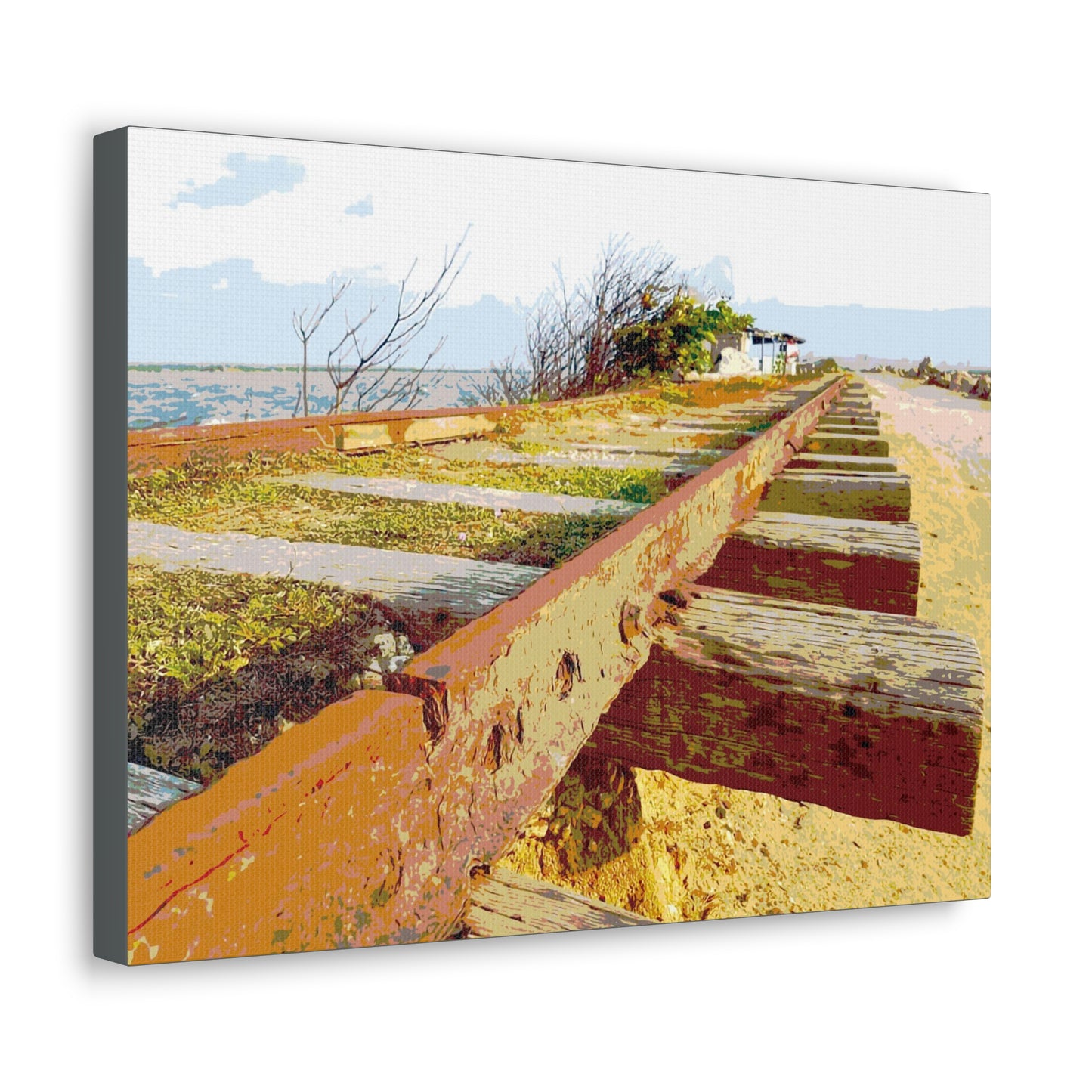 Train tracks Canvas Gallery Wraps