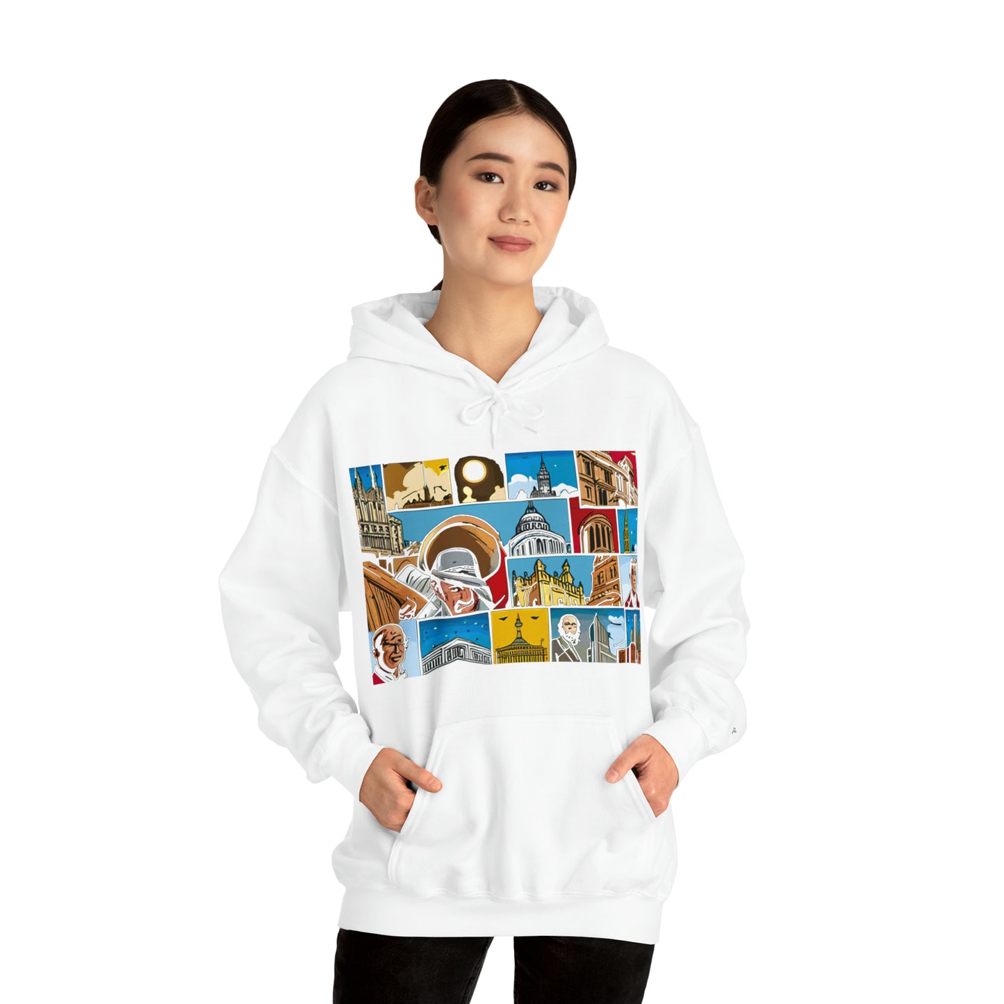 TWO Unisex Heavy Blend™ Hooded Sweatshirt