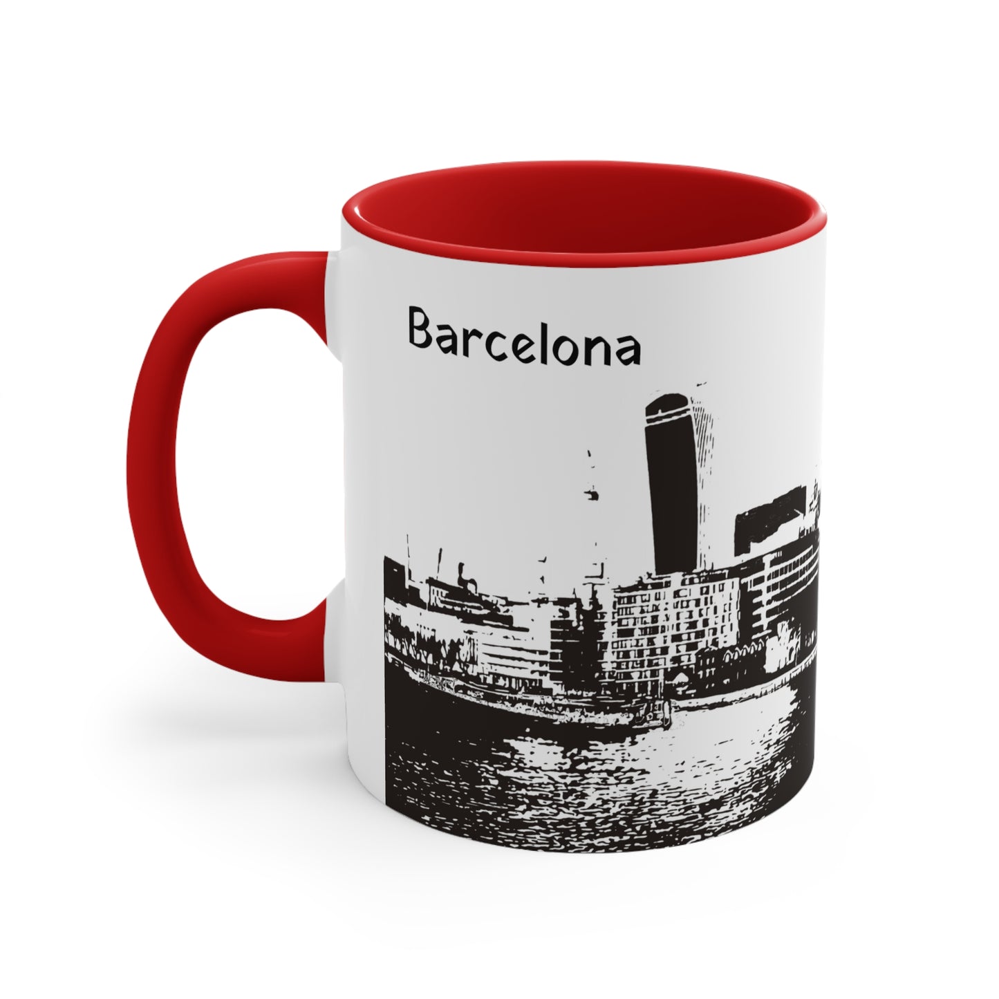 BarcelonaC-2 Accent Coffee Mug, 11oz