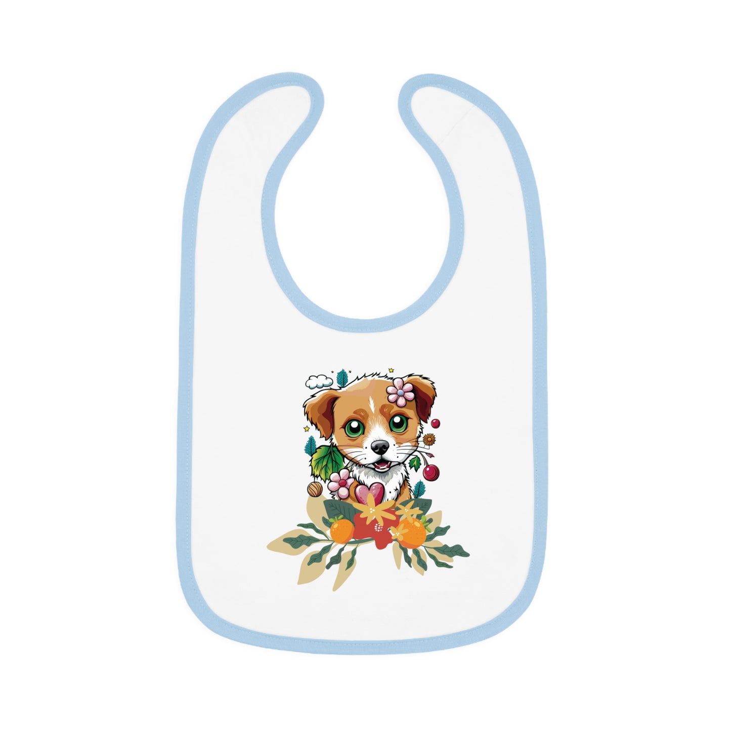 BB-36 Baby Contrast Trim Jersey Bib