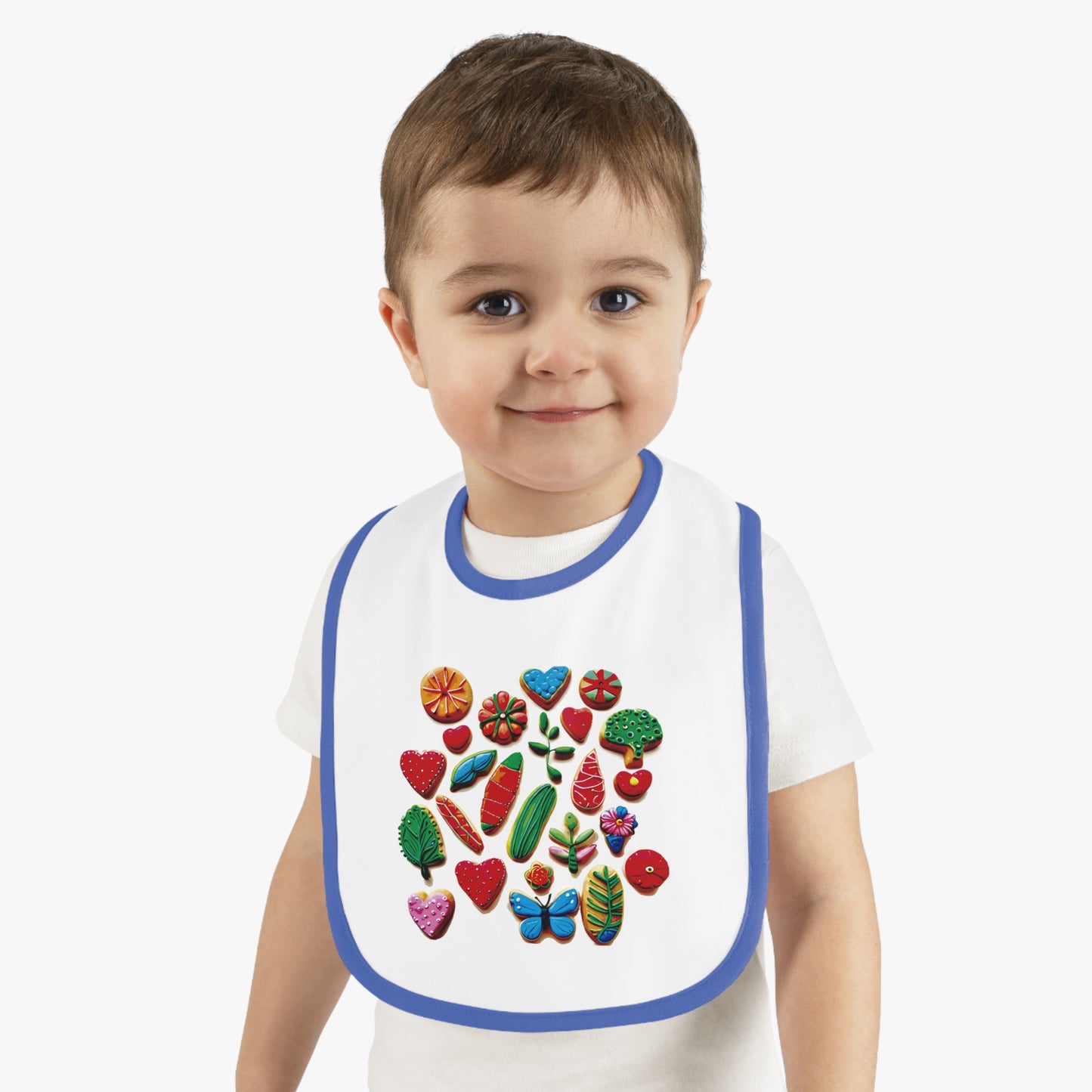 Bib-5 Baby Contrast Trim Jersey Bib