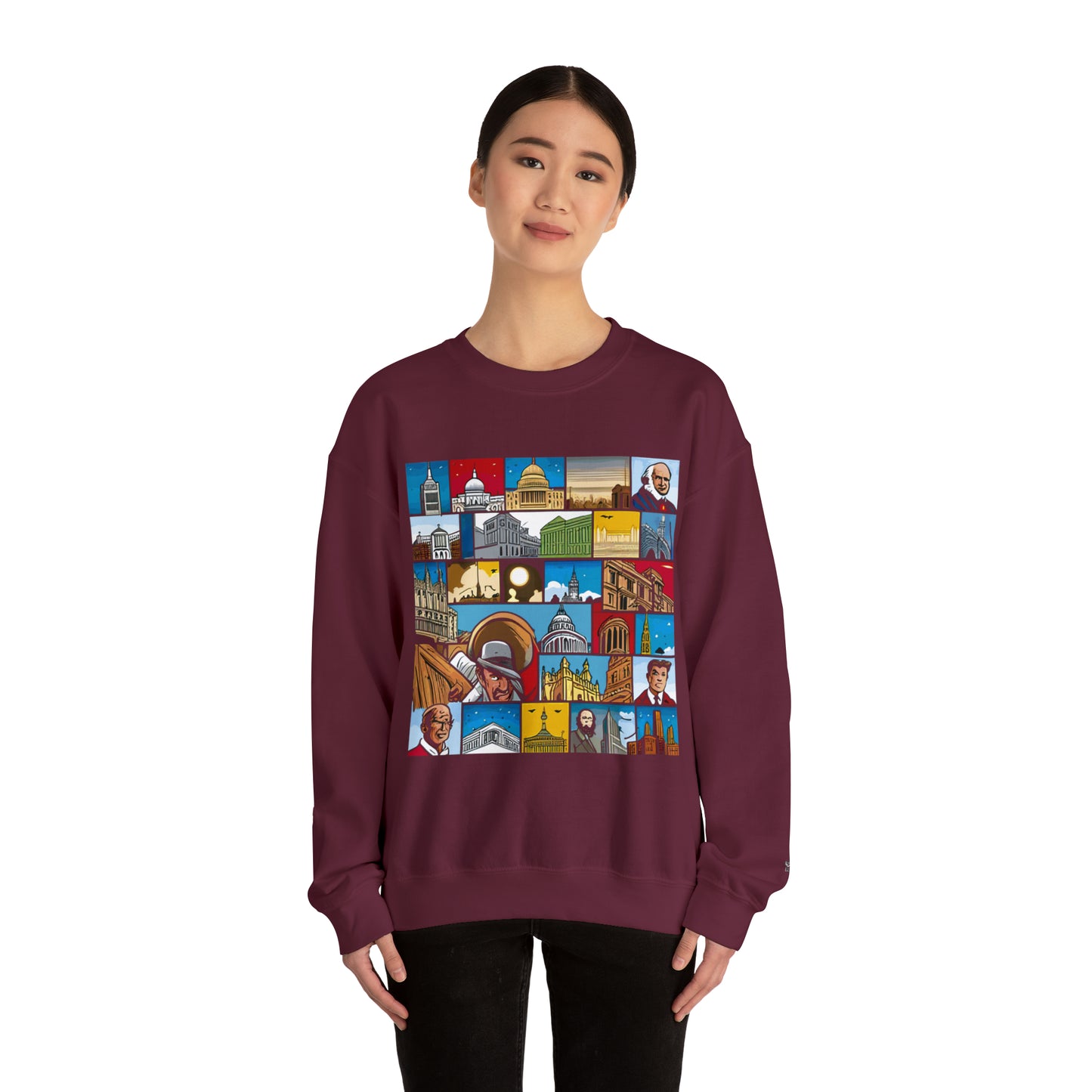 TWO Unisex Heavy Blend™ Crewneck Sweatshirt