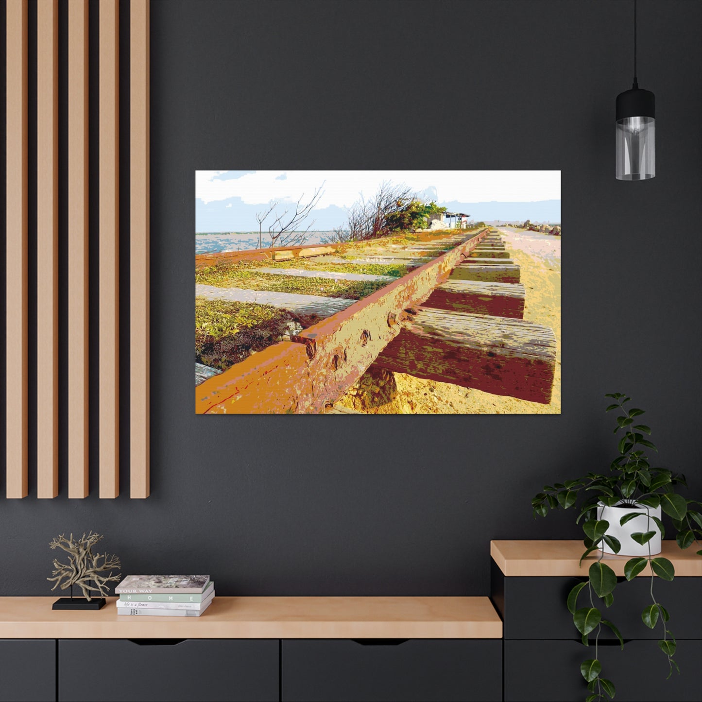 Train tracks Canvas Gallery Wraps