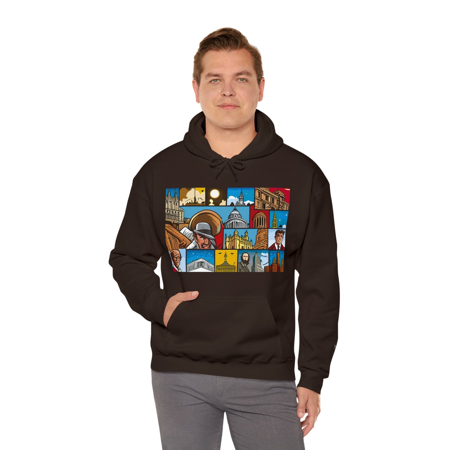 TWO Unisex Heavy Blend™ Hooded Sweatshirt