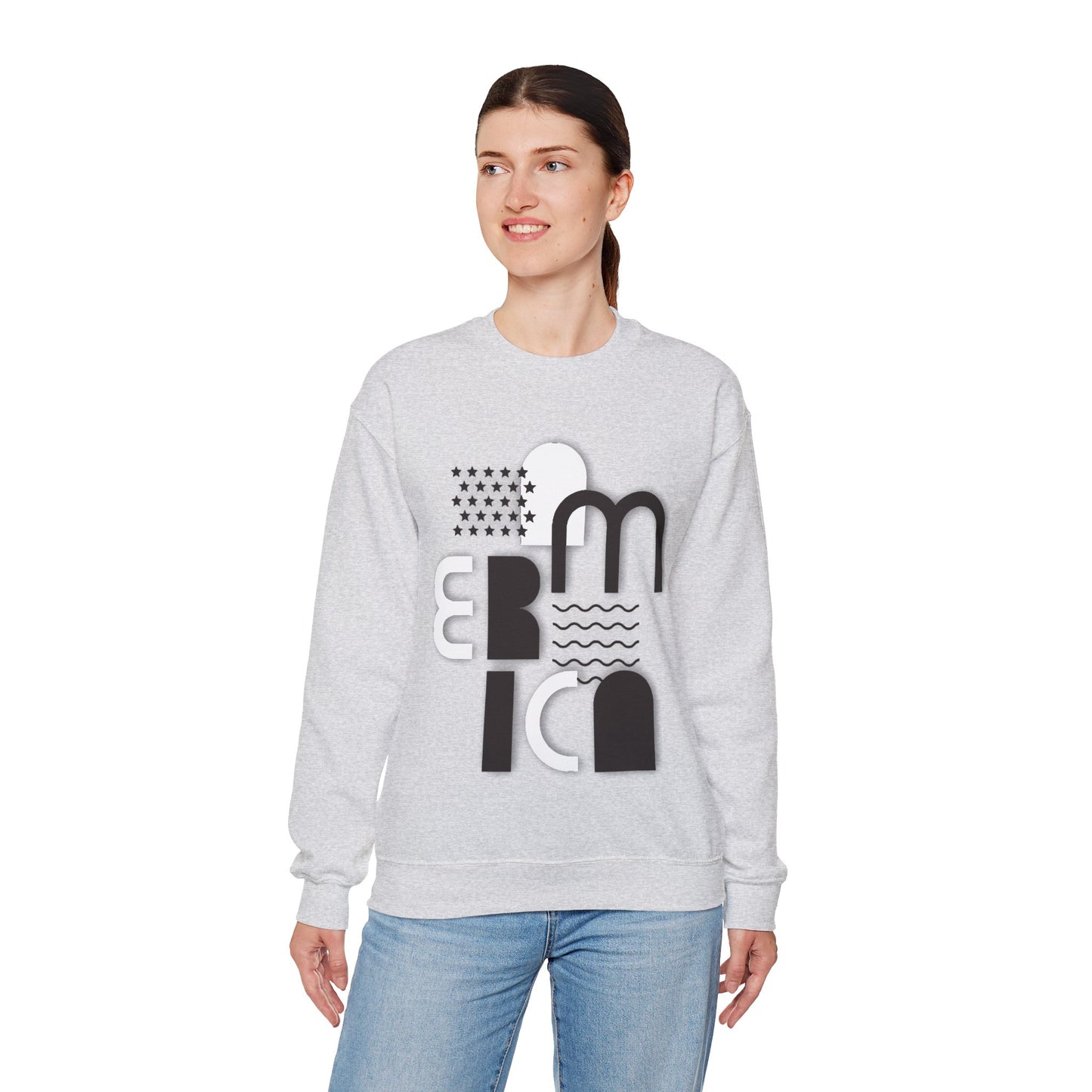 % AMERICA Unisex Heavy Blend™ Crewneck Sweatshirt