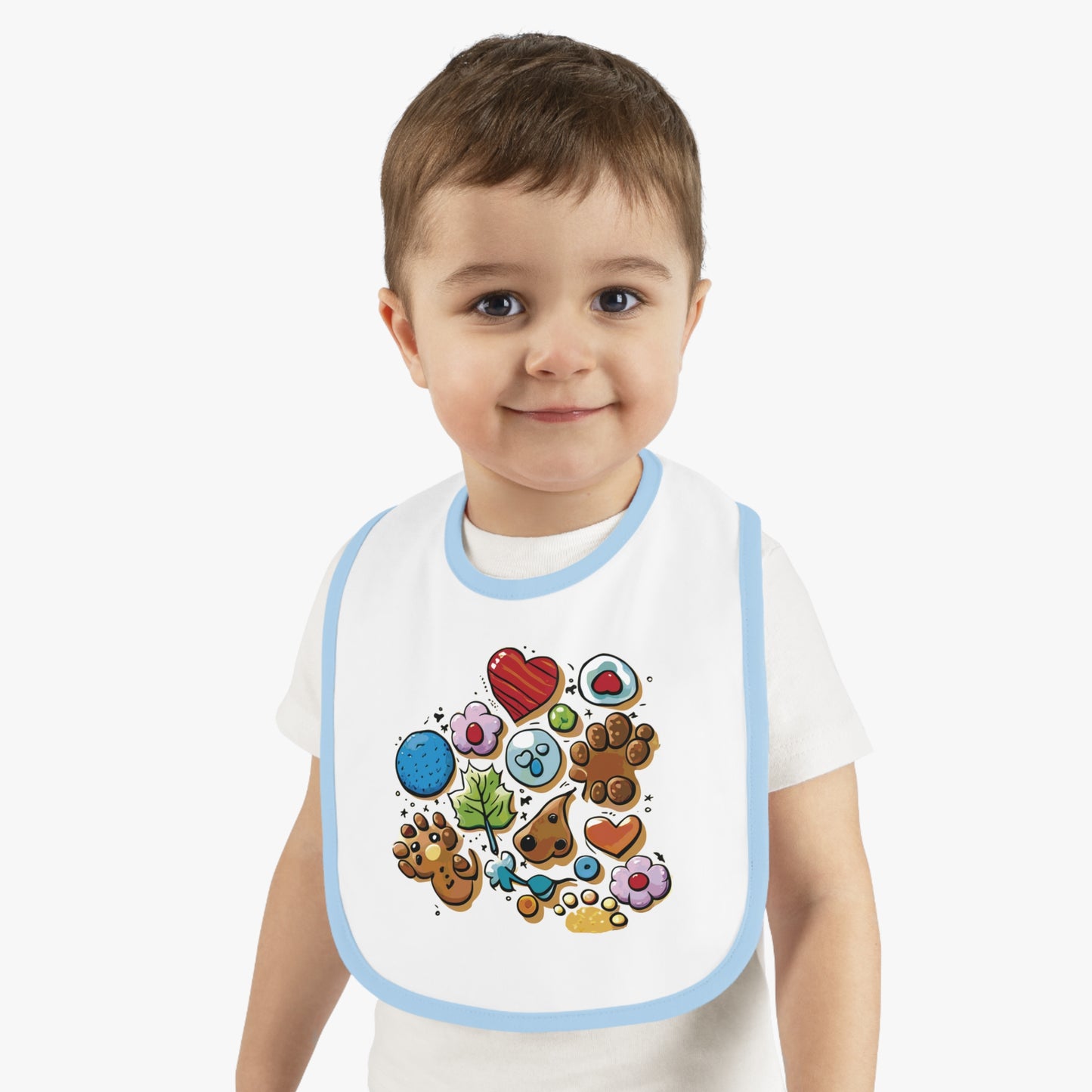 BB-19.1 Baby Contrast Trim Jersey Bib