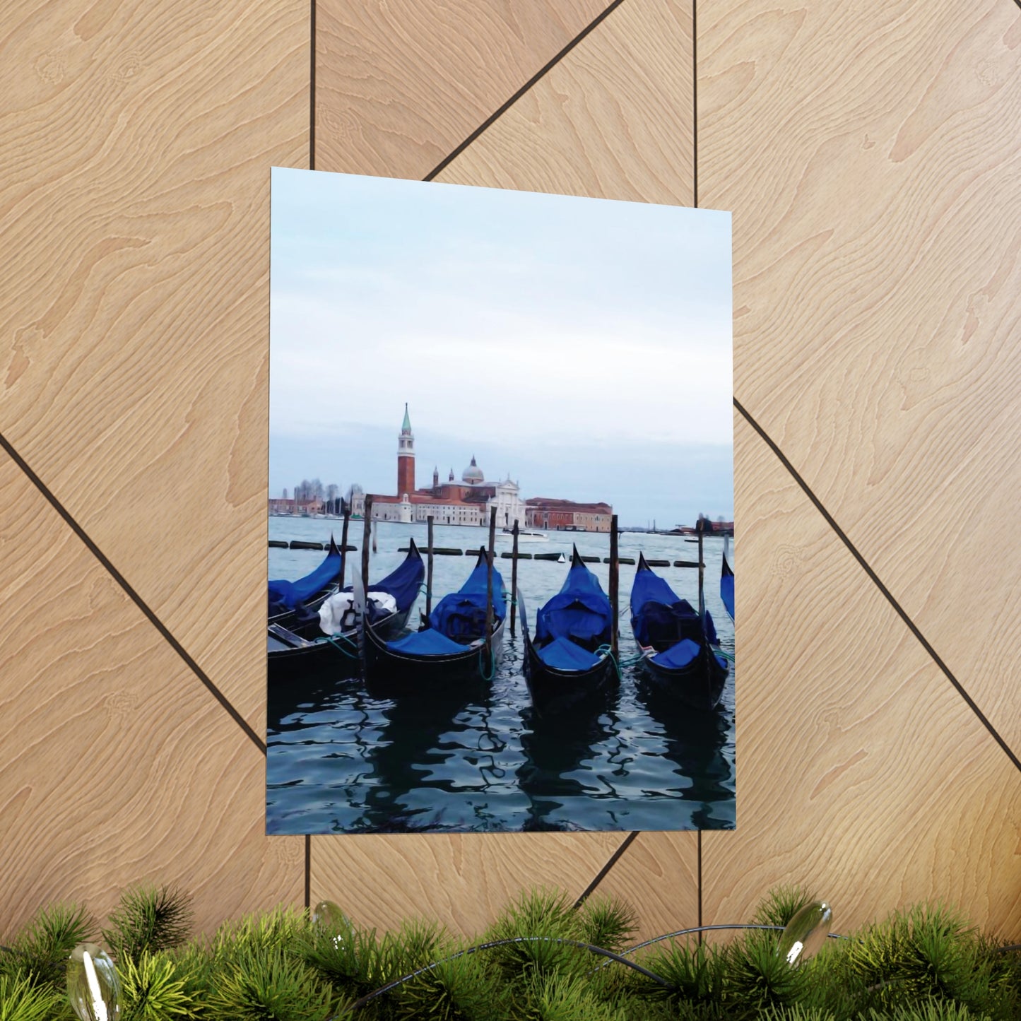 Boat-Venice Premium Matte Vertical Posters