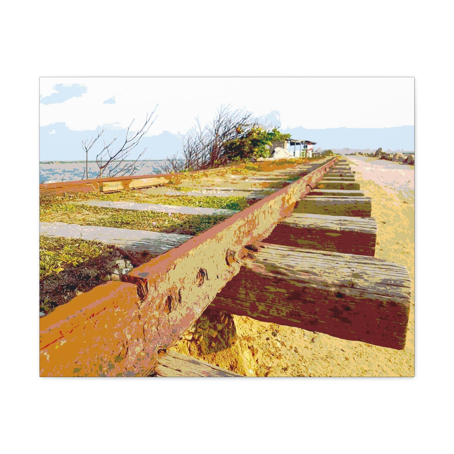 Train tracks Canvas Gallery Wraps