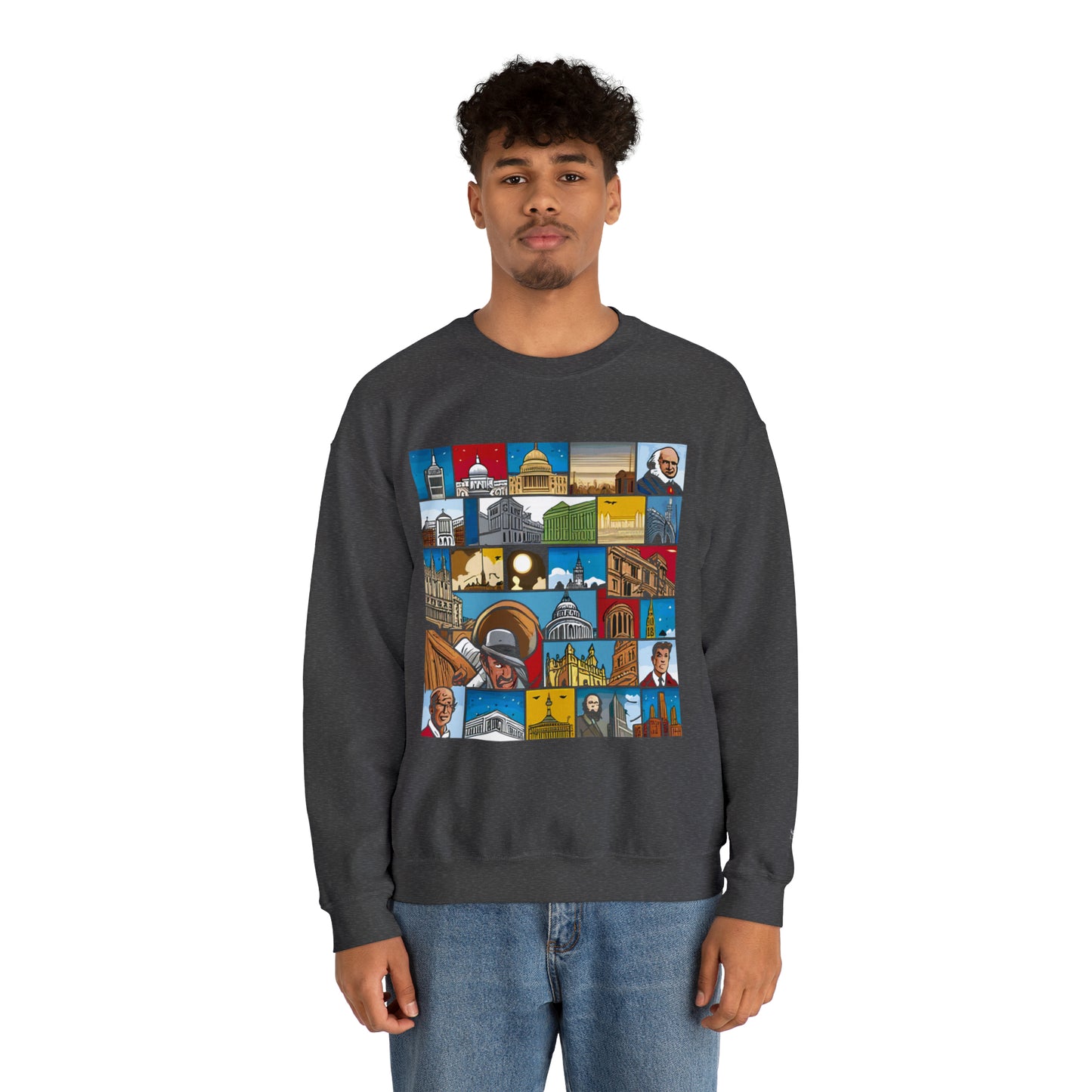 TWO Unisex Heavy Blend™ Crewneck Sweatshirt