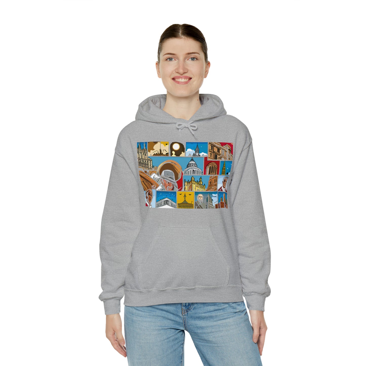 TWO Unisex Heavy Blend™ Hooded Sweatshirt