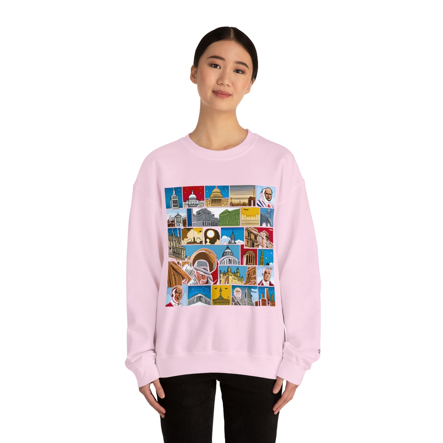 TWO Unisex Heavy Blend™ Crewneck Sweatshirt