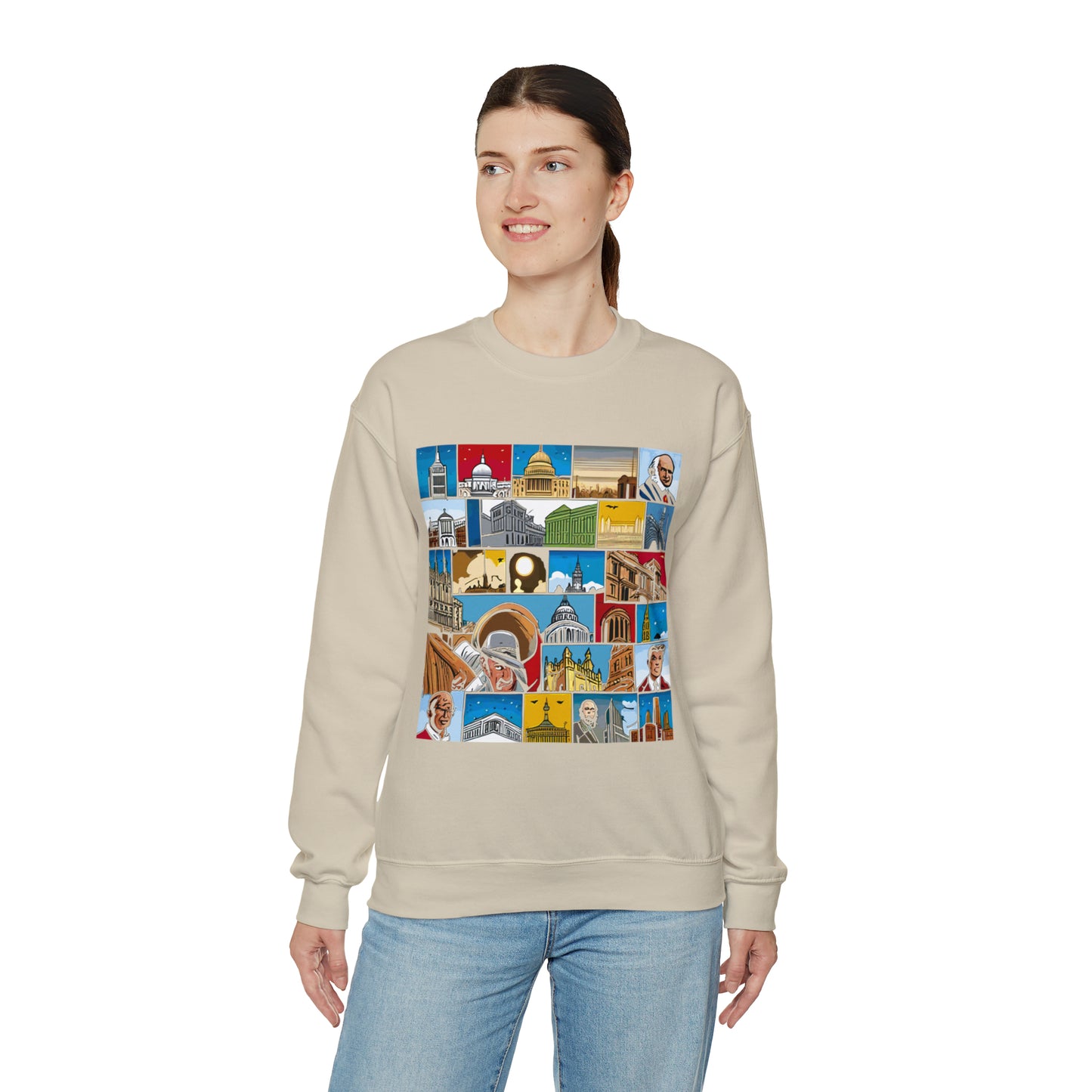 TWO Unisex Heavy Blend™ Crewneck Sweatshirt