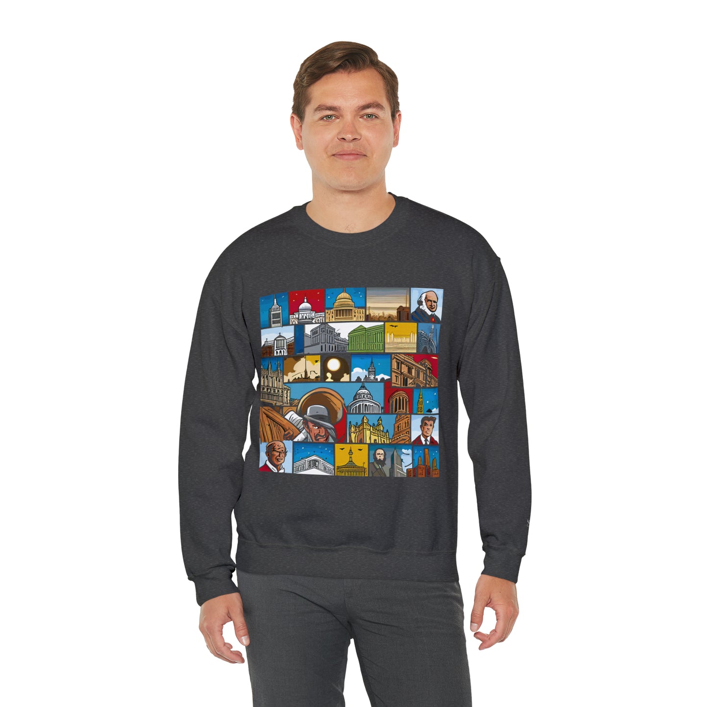 TWO Unisex Heavy Blend™ Crewneck Sweatshirt