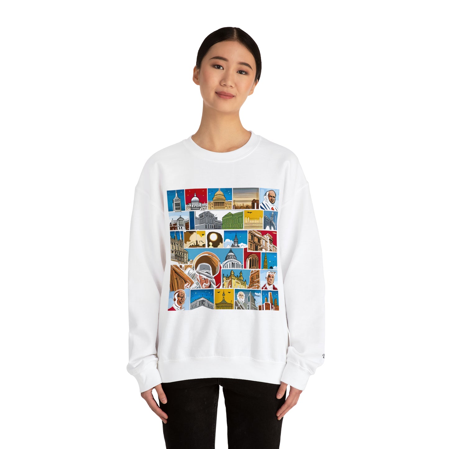 TWO Unisex Heavy Blend™ Crewneck Sweatshirt