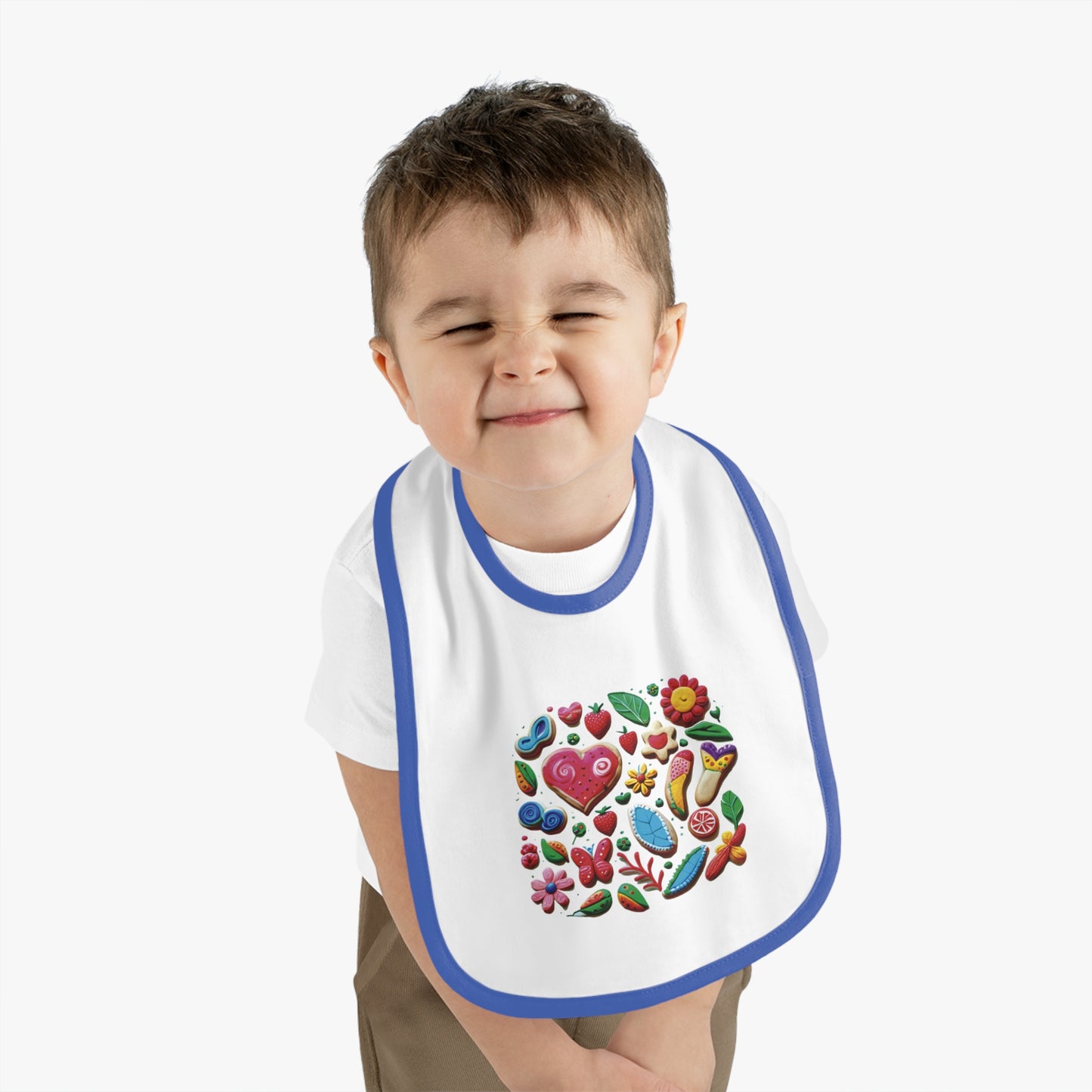 Bib-4 Baby Contrast Trim Jersey Bib