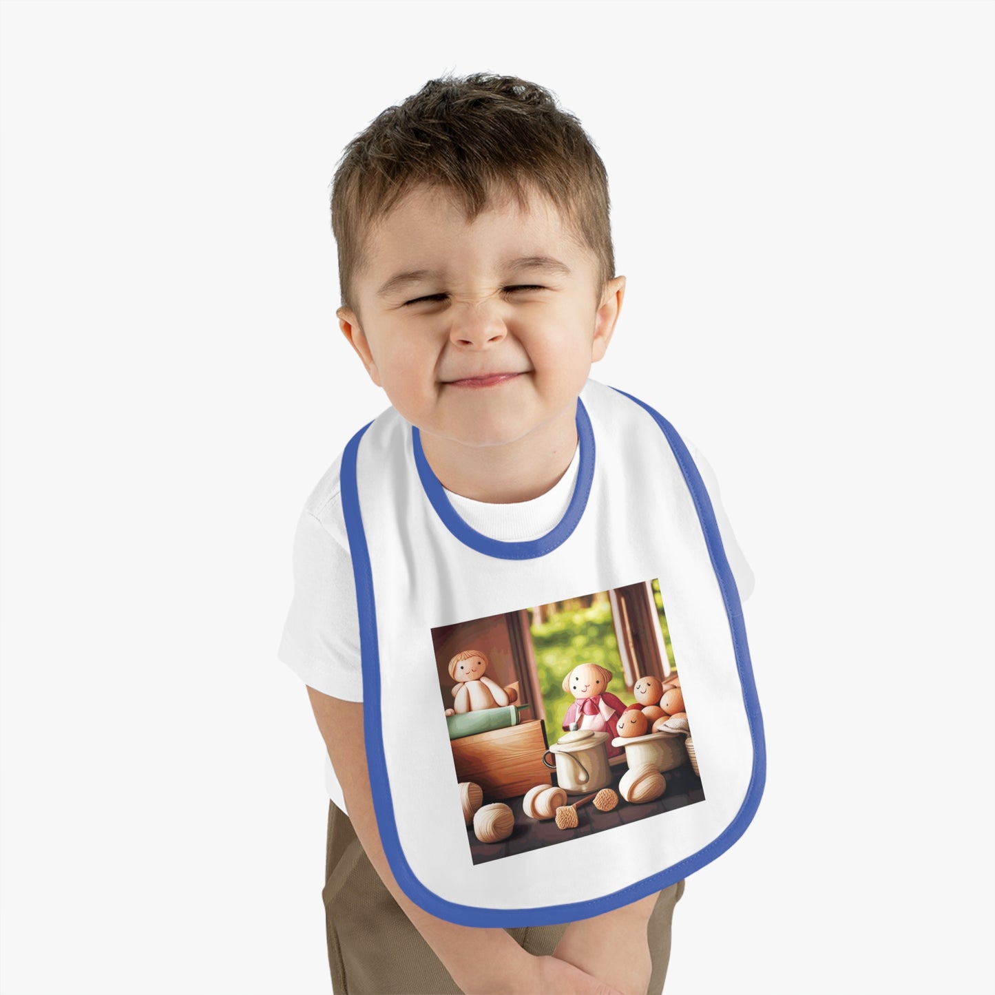 BB-52.1 Baby Contrast Trim Jersey Bib