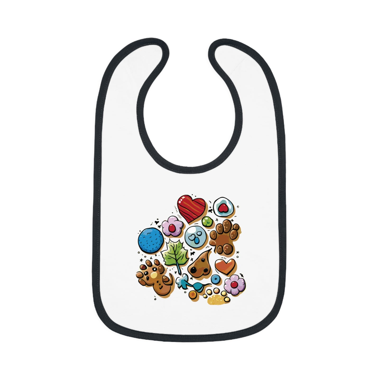 BB-19.1 Baby Contrast Trim Jersey Bib