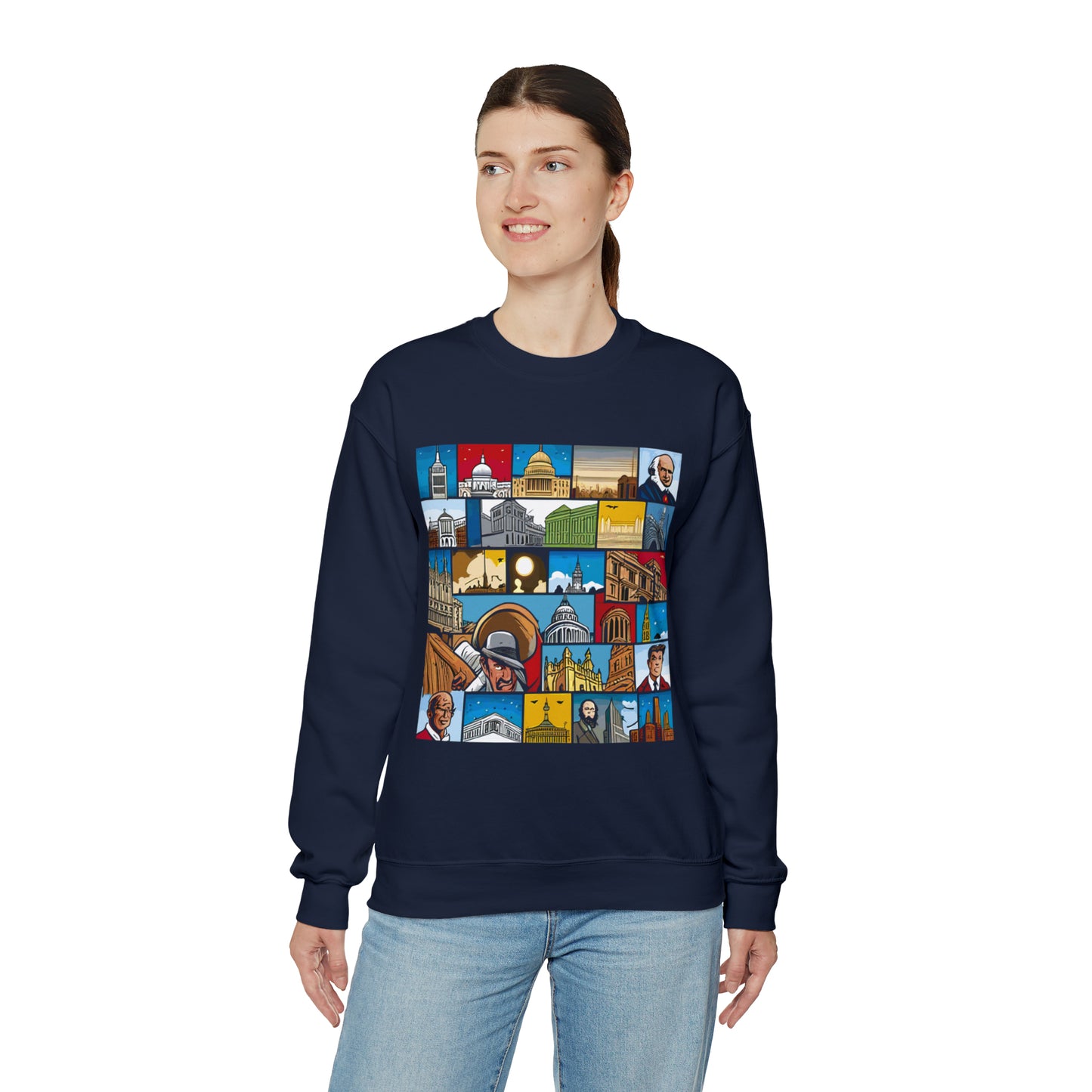 TWO Unisex Heavy Blend™ Crewneck Sweatshirt