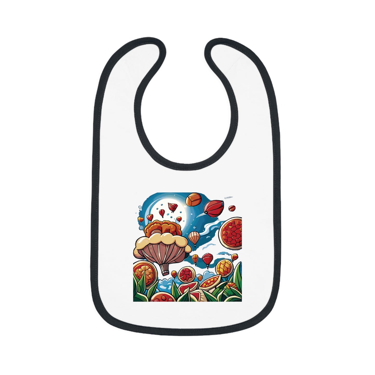 BB-20.1 Baby Contrast Trim Jersey Bib