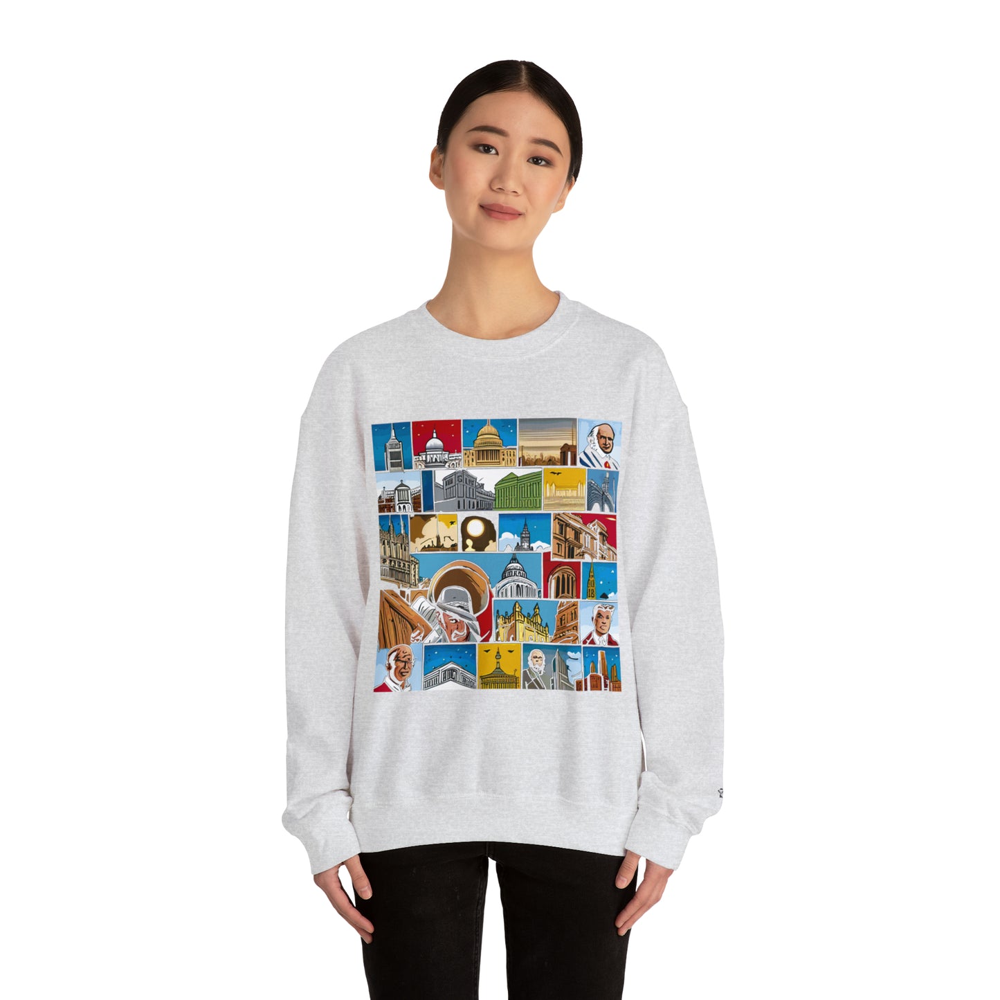 TWO Unisex Heavy Blend™ Crewneck Sweatshirt