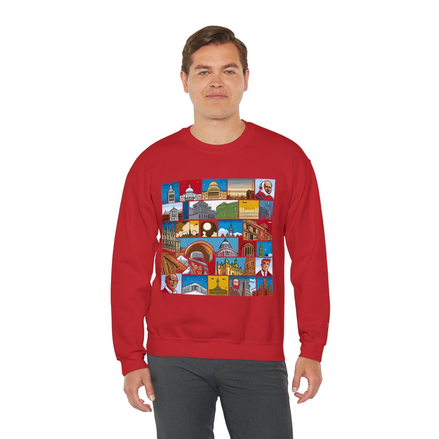 TWO Unisex Heavy Blend™ Crewneck Sweatshirt