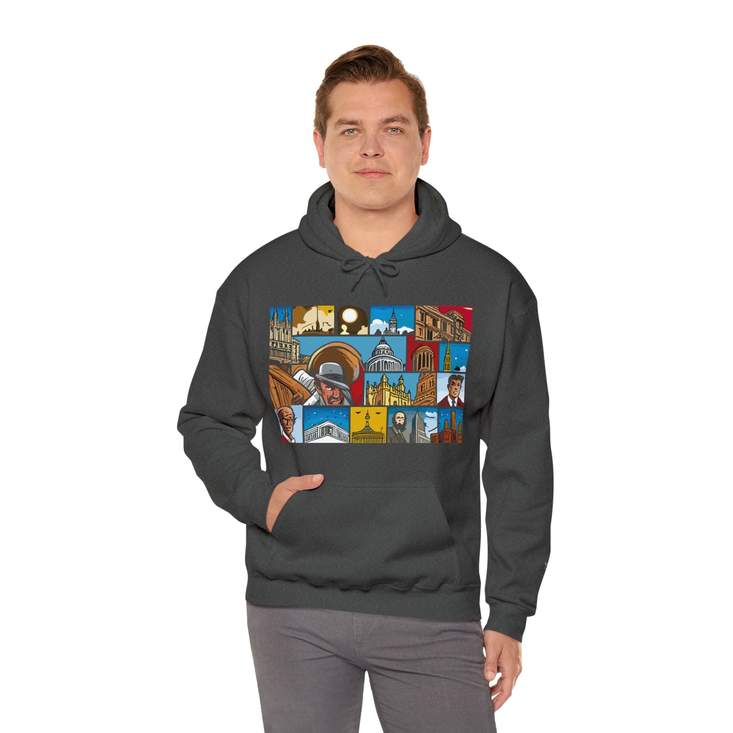 TWO Unisex Heavy Blend™ Hooded Sweatshirt