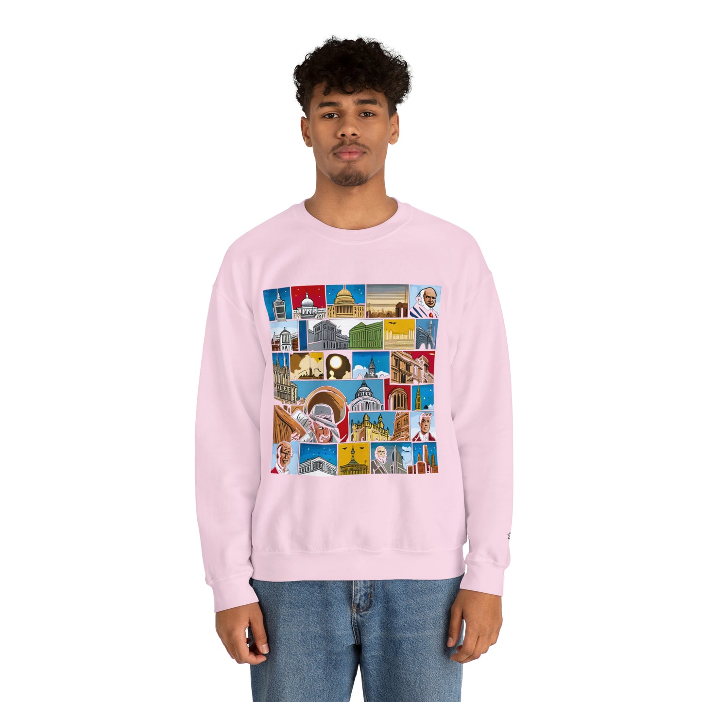 TWO Unisex Heavy Blend™ Crewneck Sweatshirt