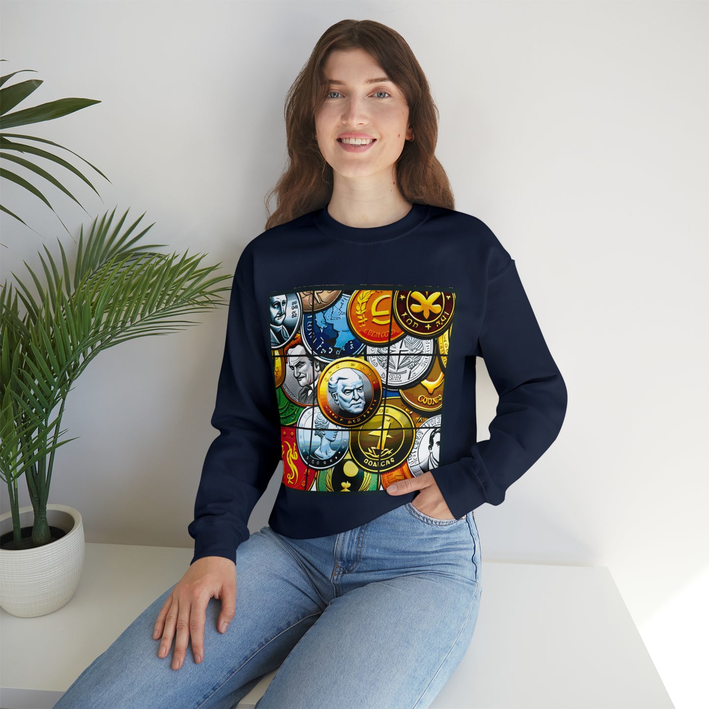 NINE Unisex Heavy Blend™ Crewneck Sweatshirt