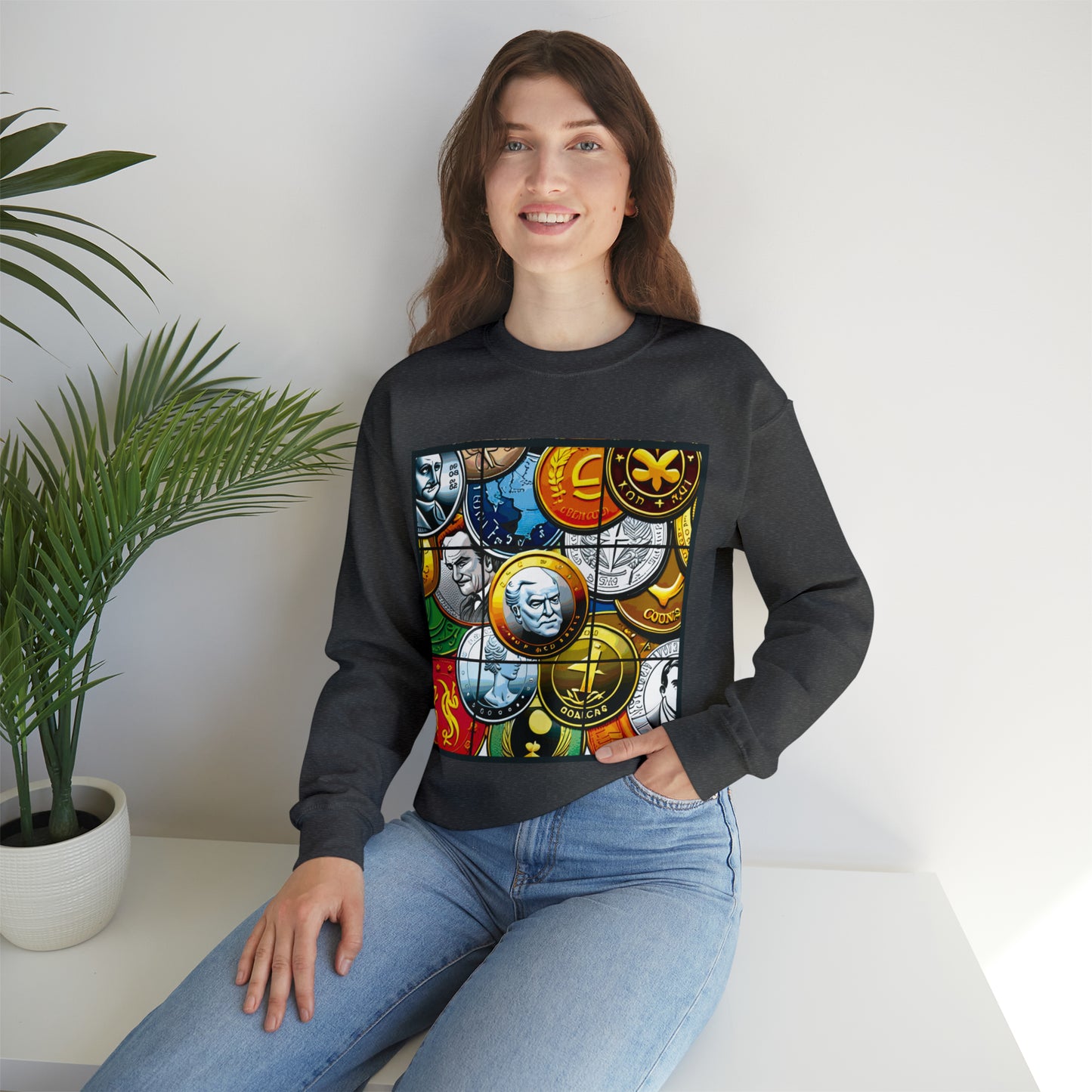 NINE Unisex Heavy Blend™ Crewneck Sweatshirt