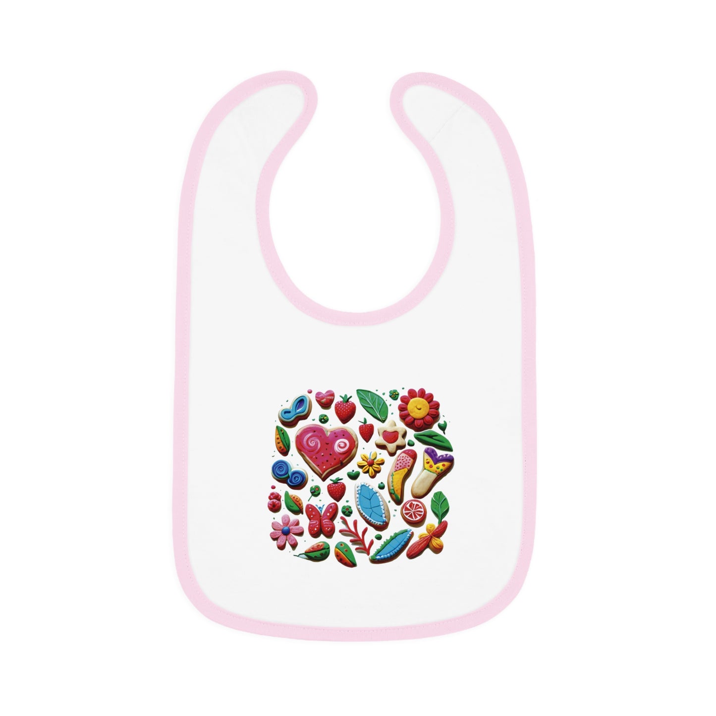 Bib-4 Baby Contrast Trim Jersey Bib