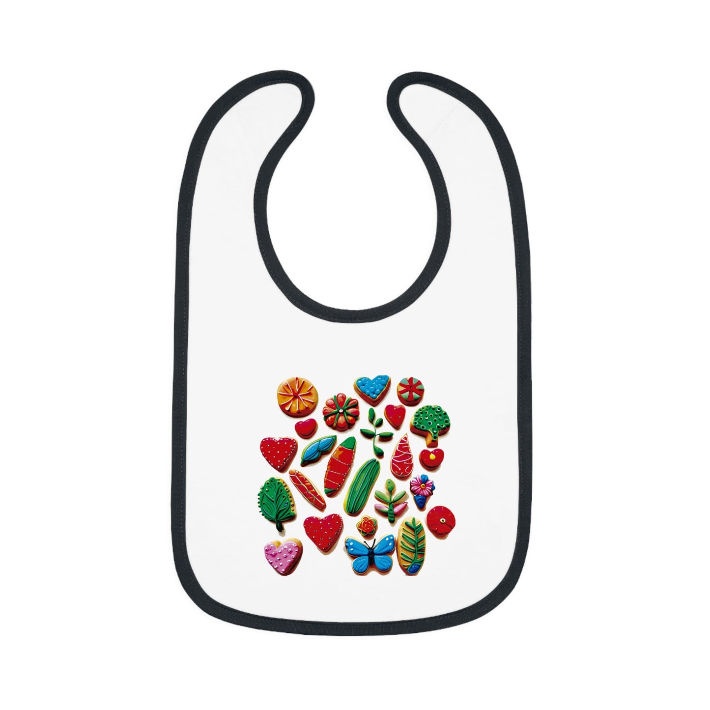 Bib-5 Baby Contrast Trim Jersey Bib