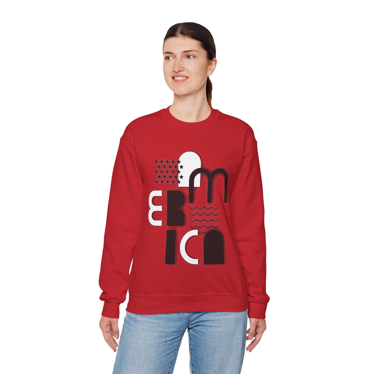 % AMERICA Unisex Heavy Blend™ Crewneck Sweatshirt