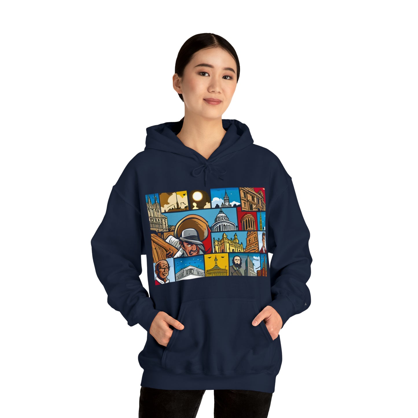 TWO Unisex Heavy Blend™ Hooded Sweatshirt