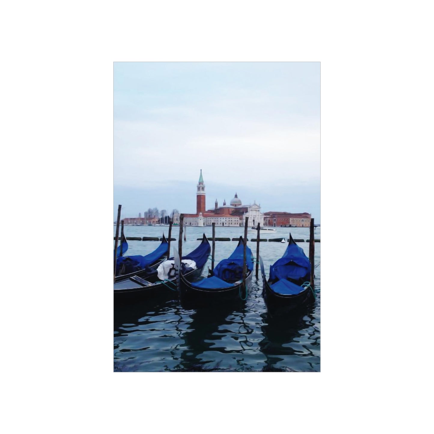 Boat-Venice Premium Matte Vertical Posters