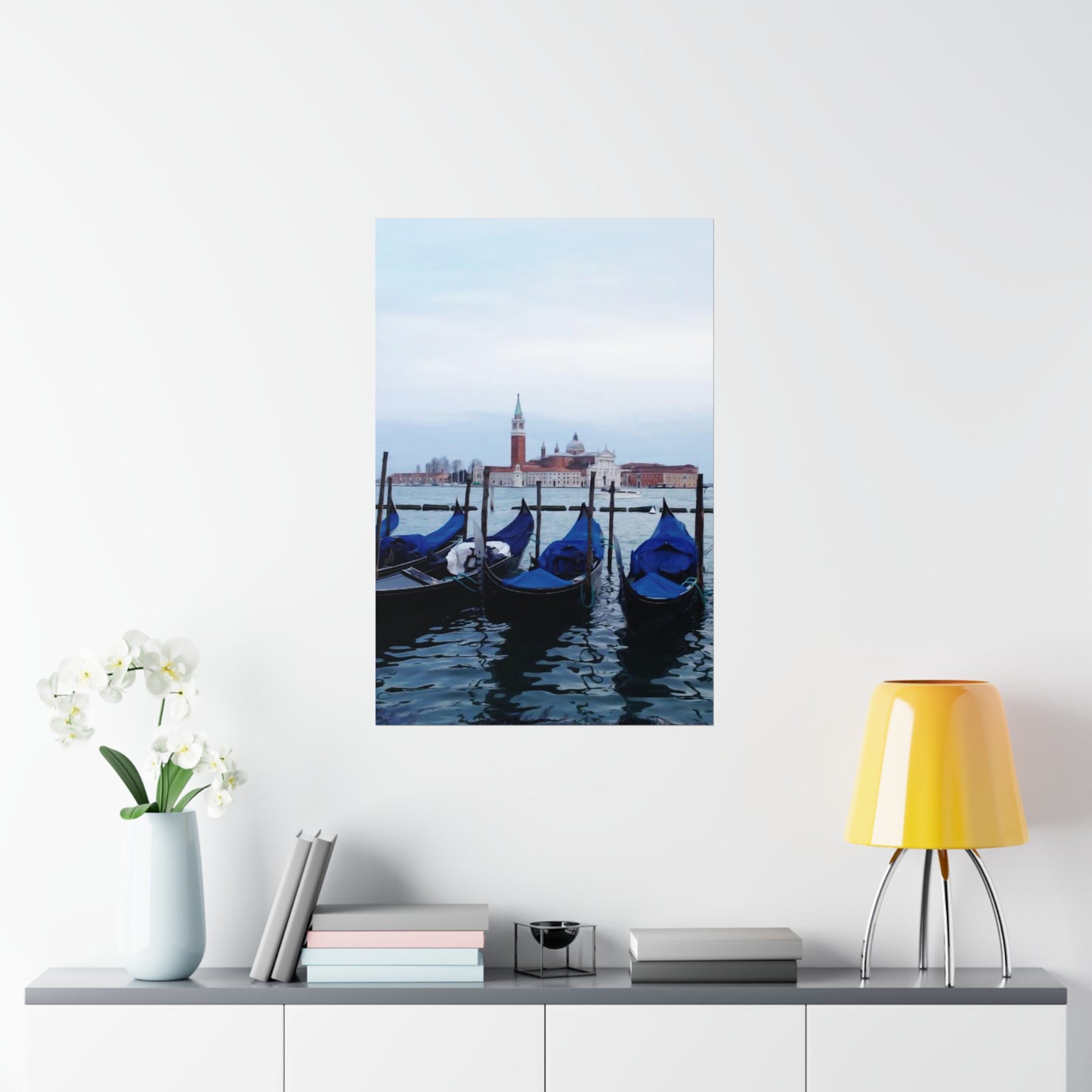 Boat-Venice Premium Matte Vertical Posters