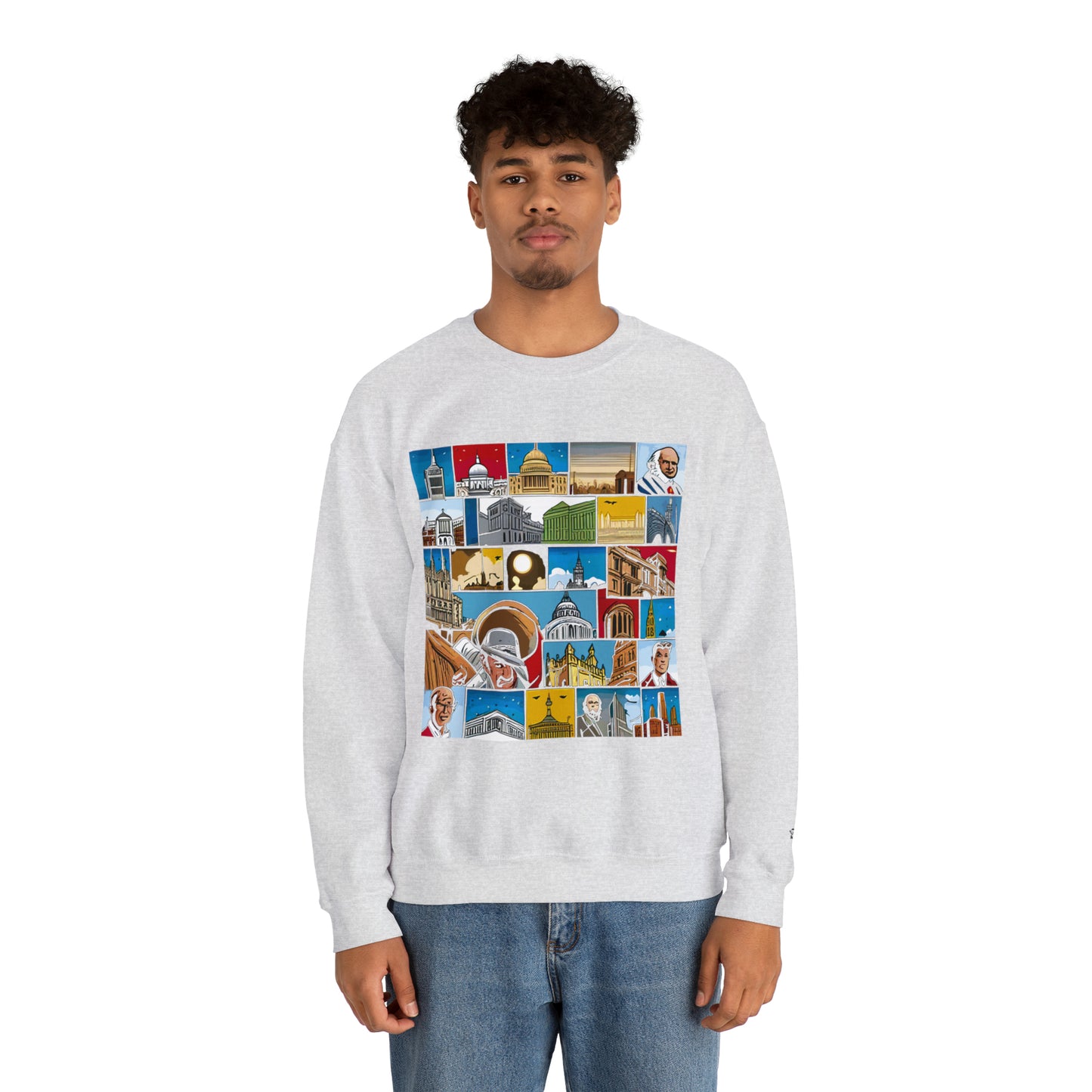 TWO Unisex Heavy Blend™ Crewneck Sweatshirt