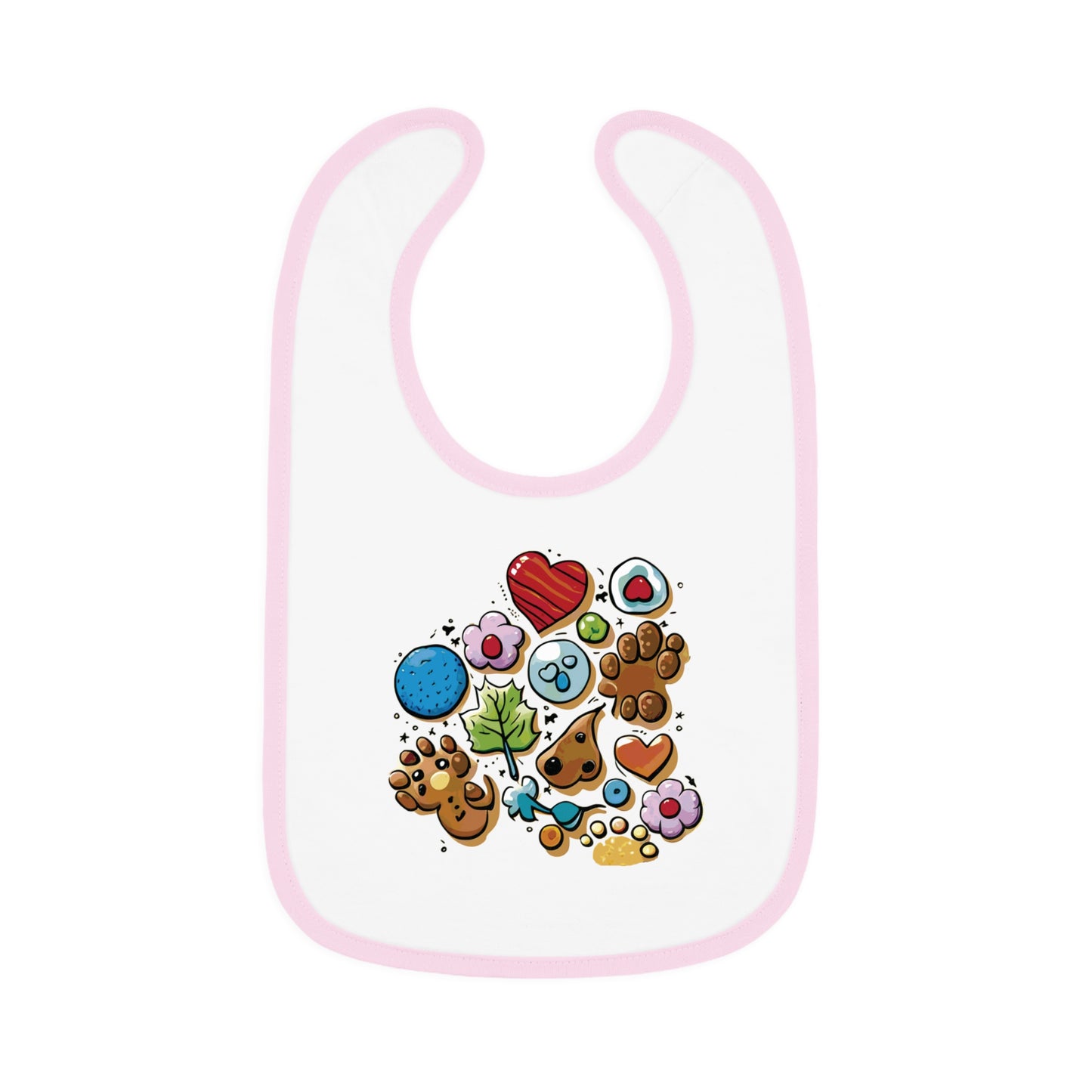 BB-19.1 Baby Contrast Trim Jersey Bib