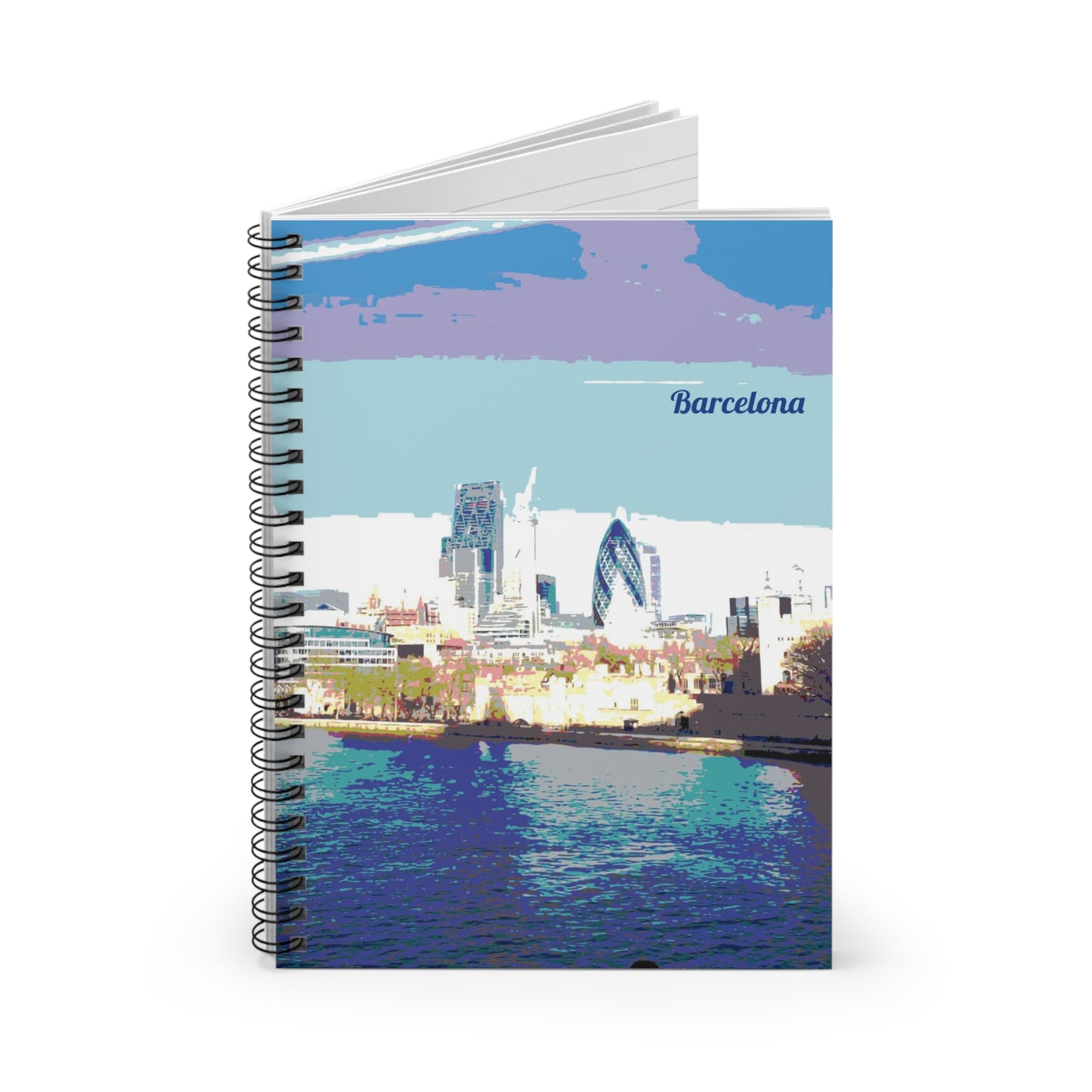 BarcelonaNB Spiral Notebook - Ruled Line