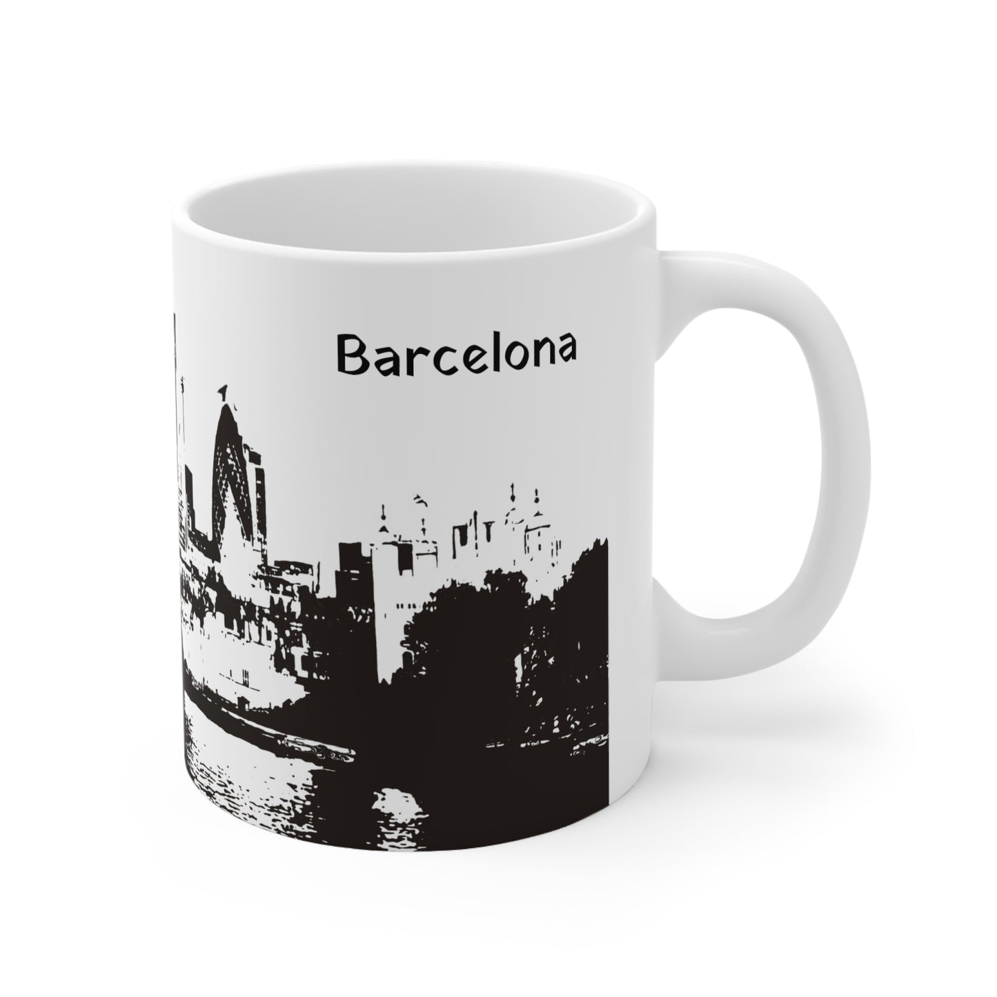 Barcelona-3 Ceramic Mug 11oz