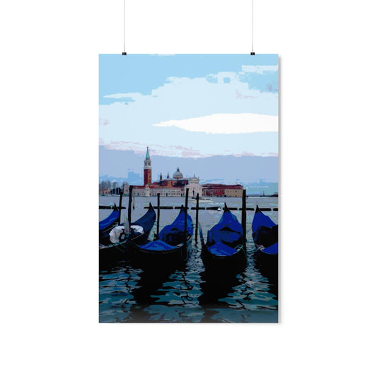 Boat-Venice-9 Premium Matte Vertical Posters