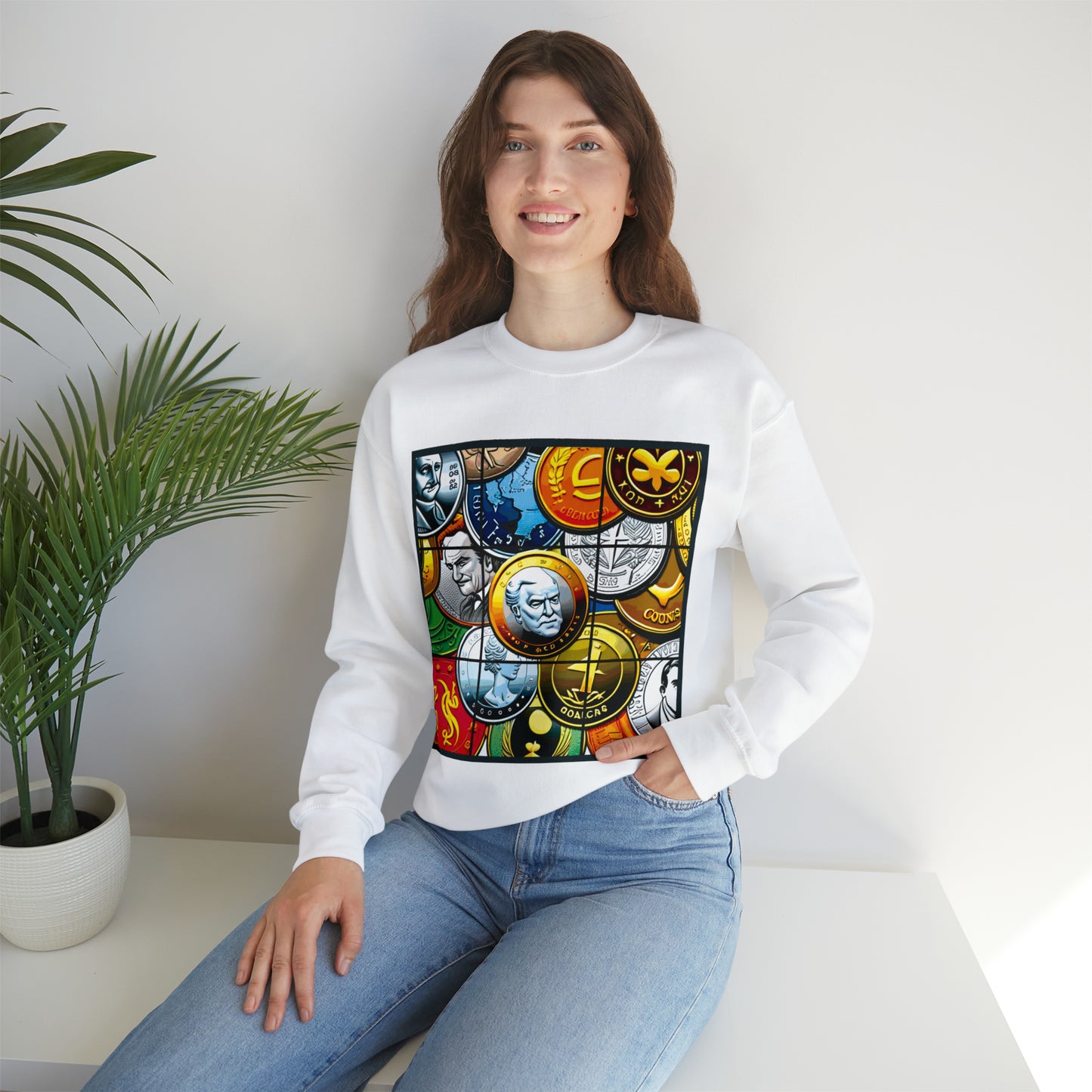 NINE Unisex Heavy Blend™ Crewneck Sweatshirt