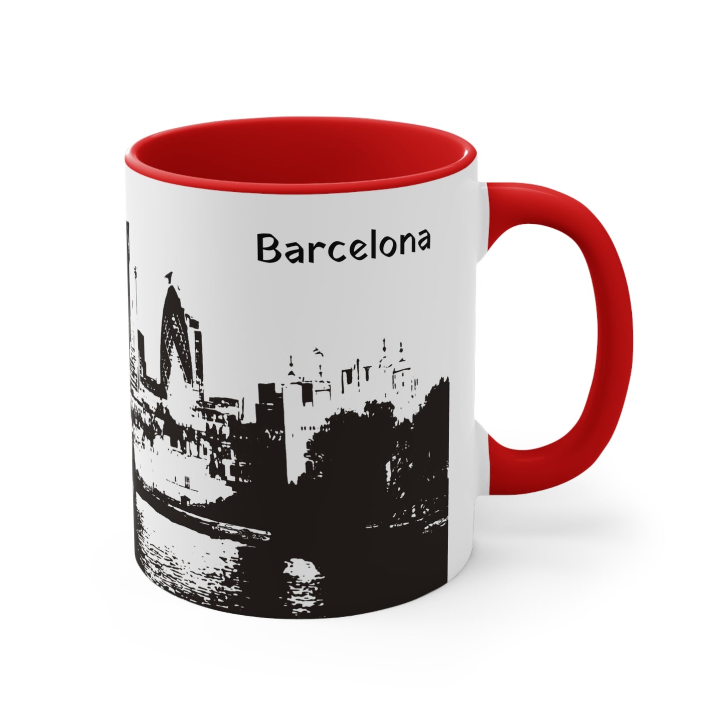 BarcelonaC-2 Accent Coffee Mug, 11oz