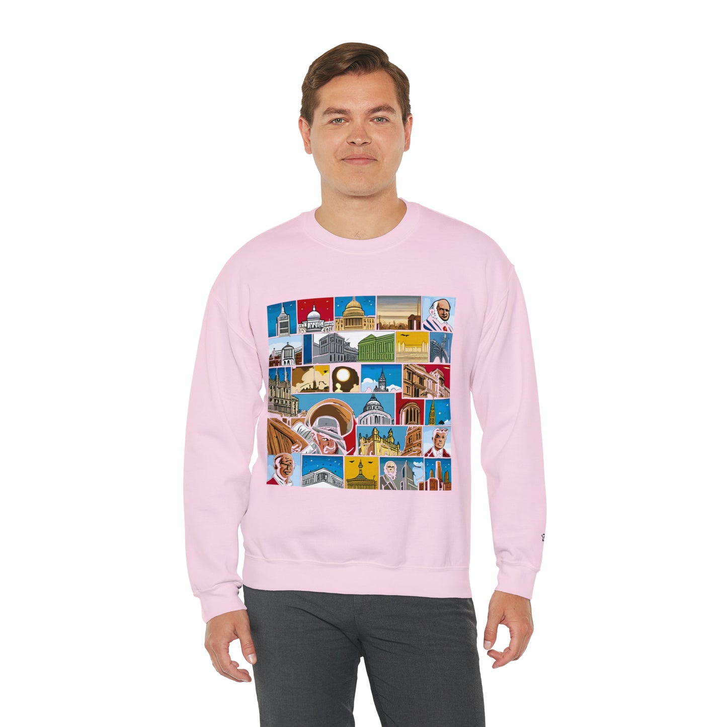 TWO Unisex Heavy Blend™ Crewneck Sweatshirt