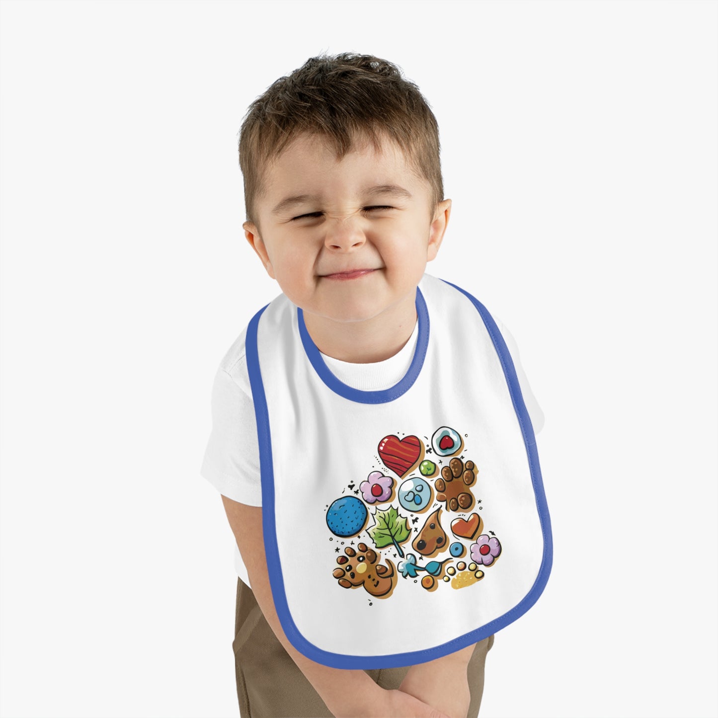 BB-19.1 Baby Contrast Trim Jersey Bib