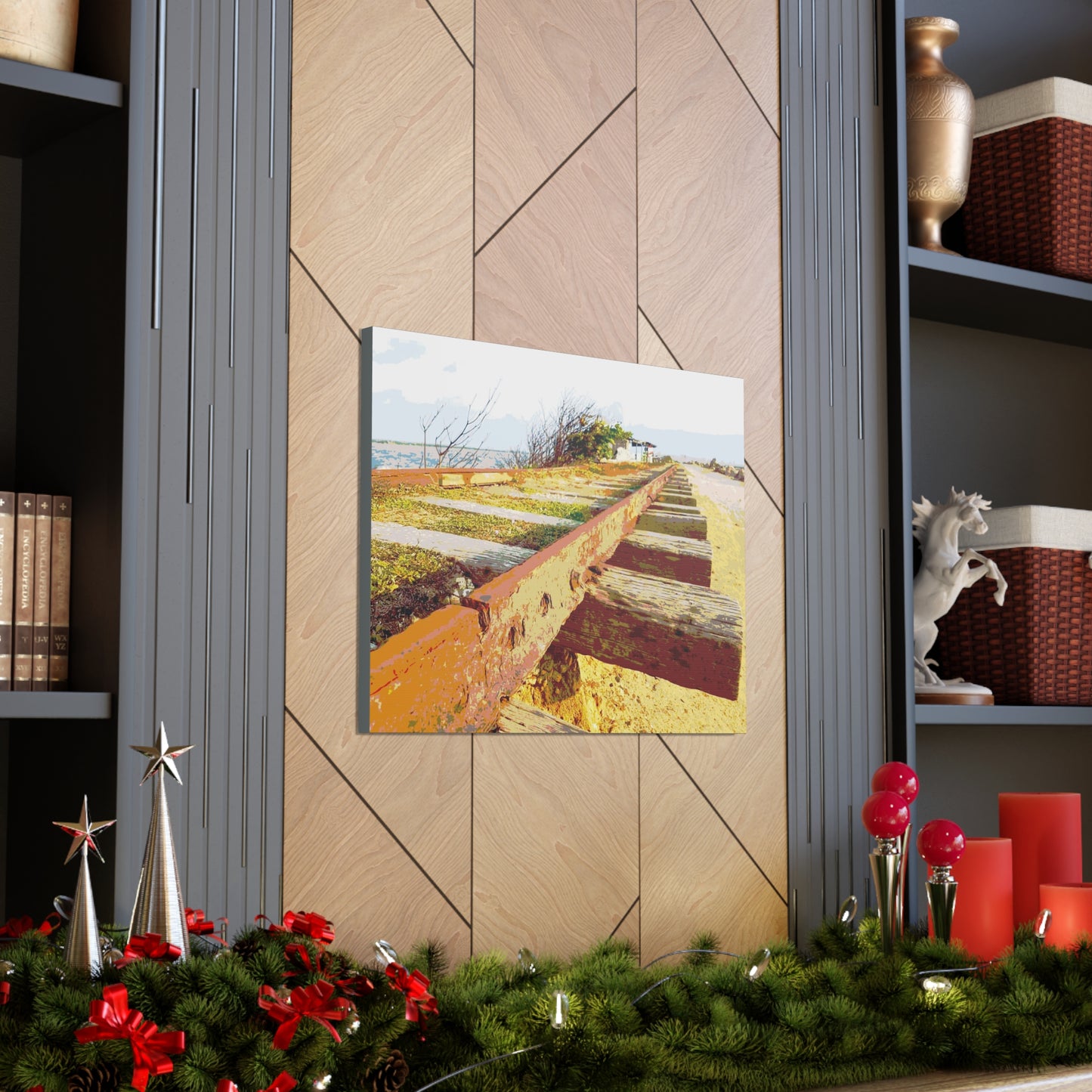 Train tracks Canvas Gallery Wraps